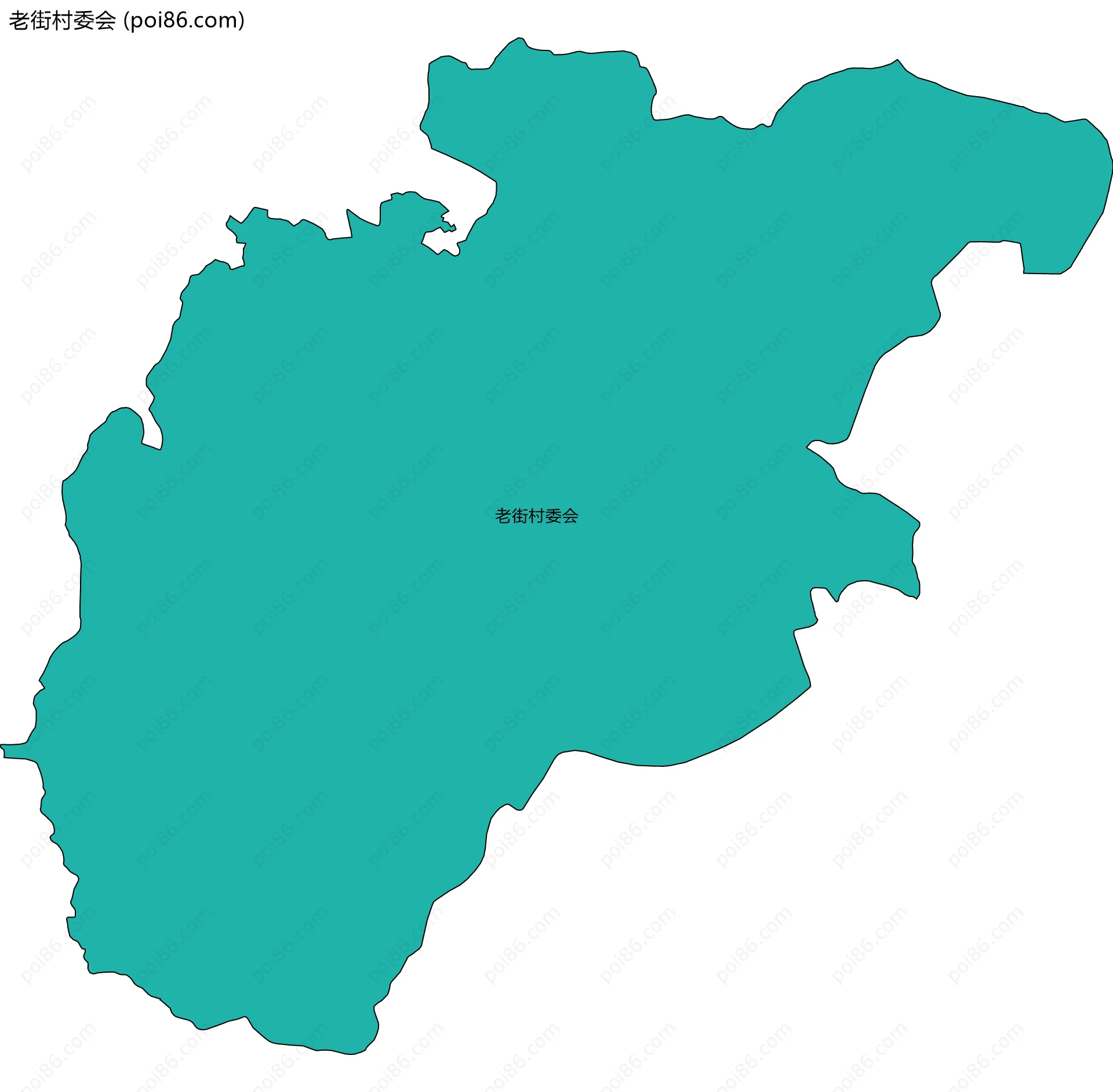 老街村委会边界地图