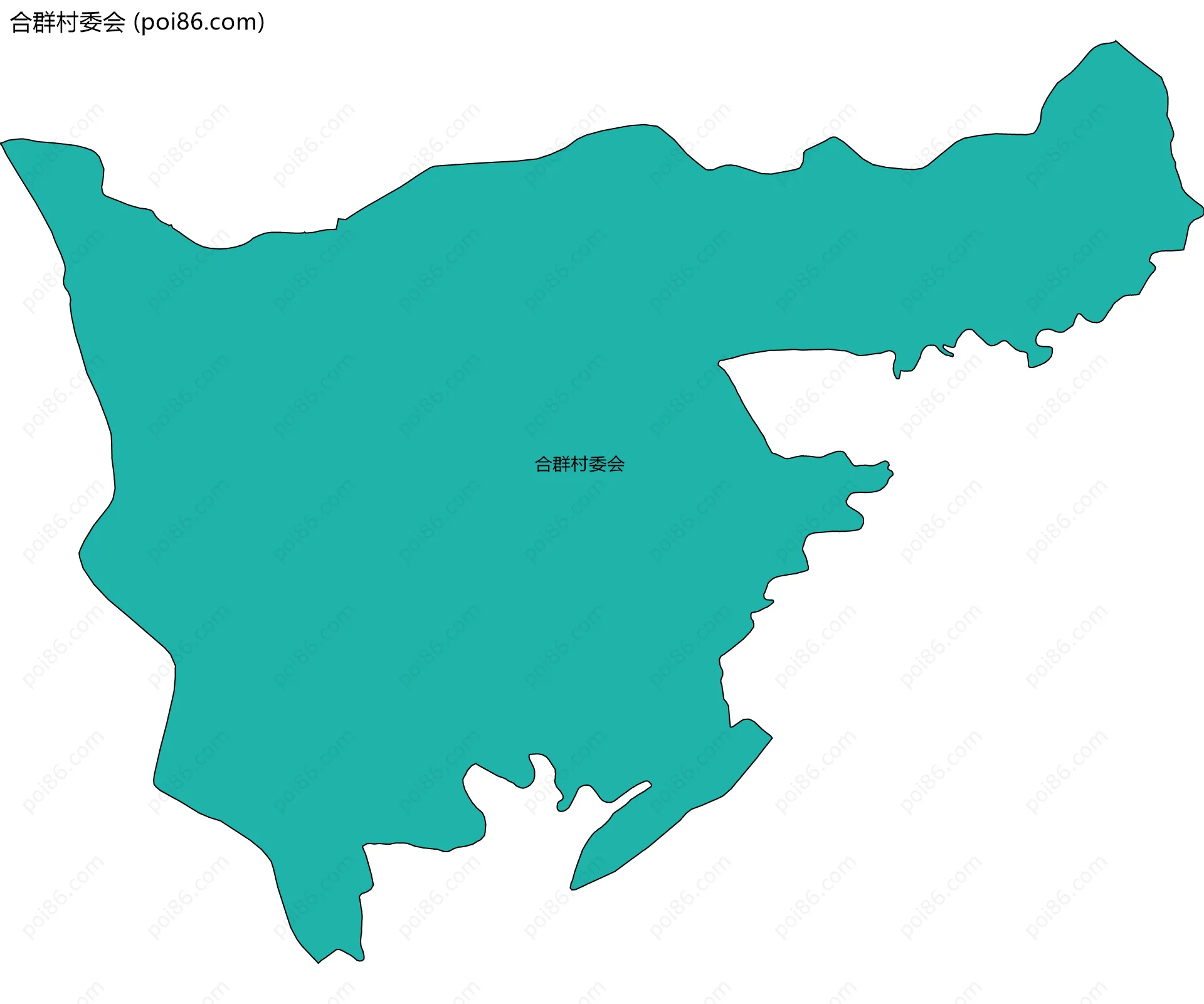 合群村委会边界地图