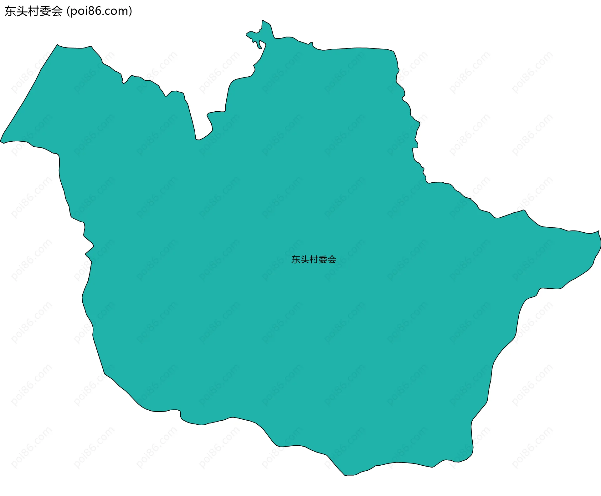 东头村委会边界地图