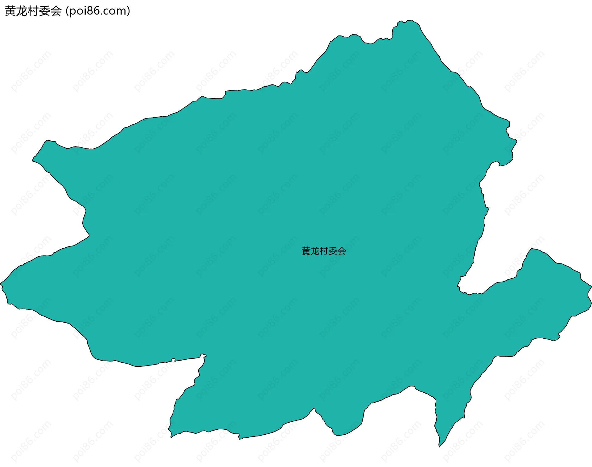 黄龙村委会边界地图
