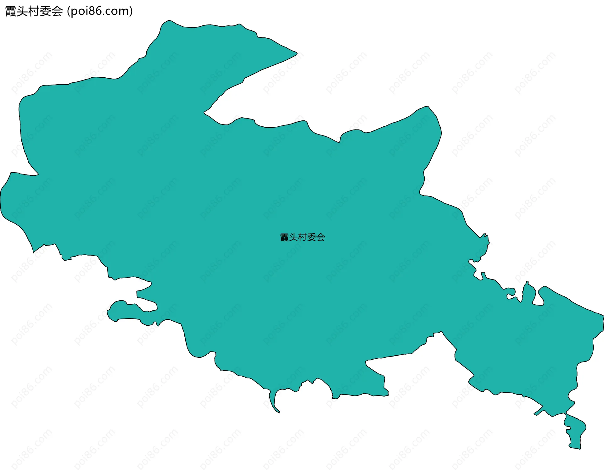 霞头村委会边界地图