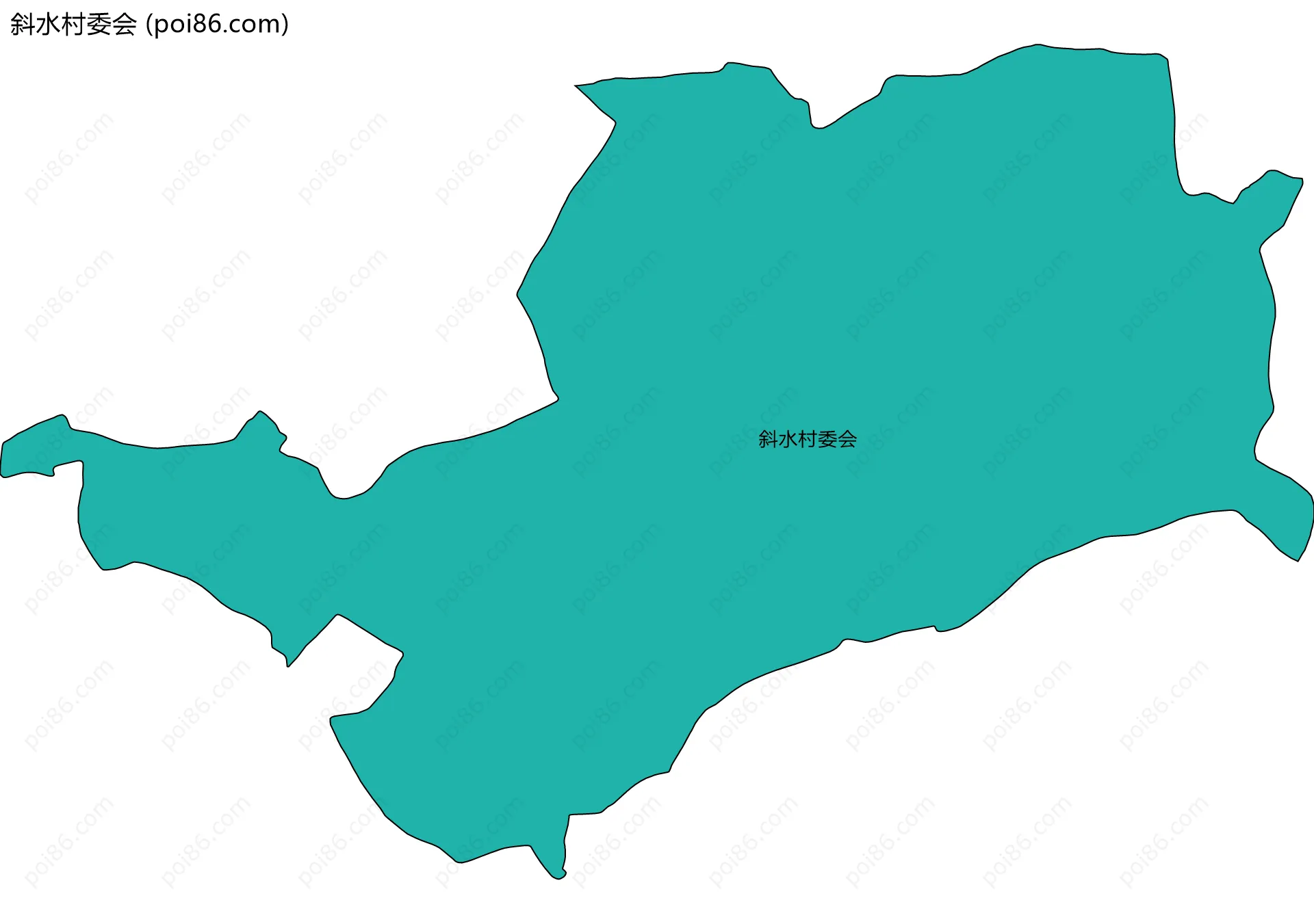 斜水村委会边界地图