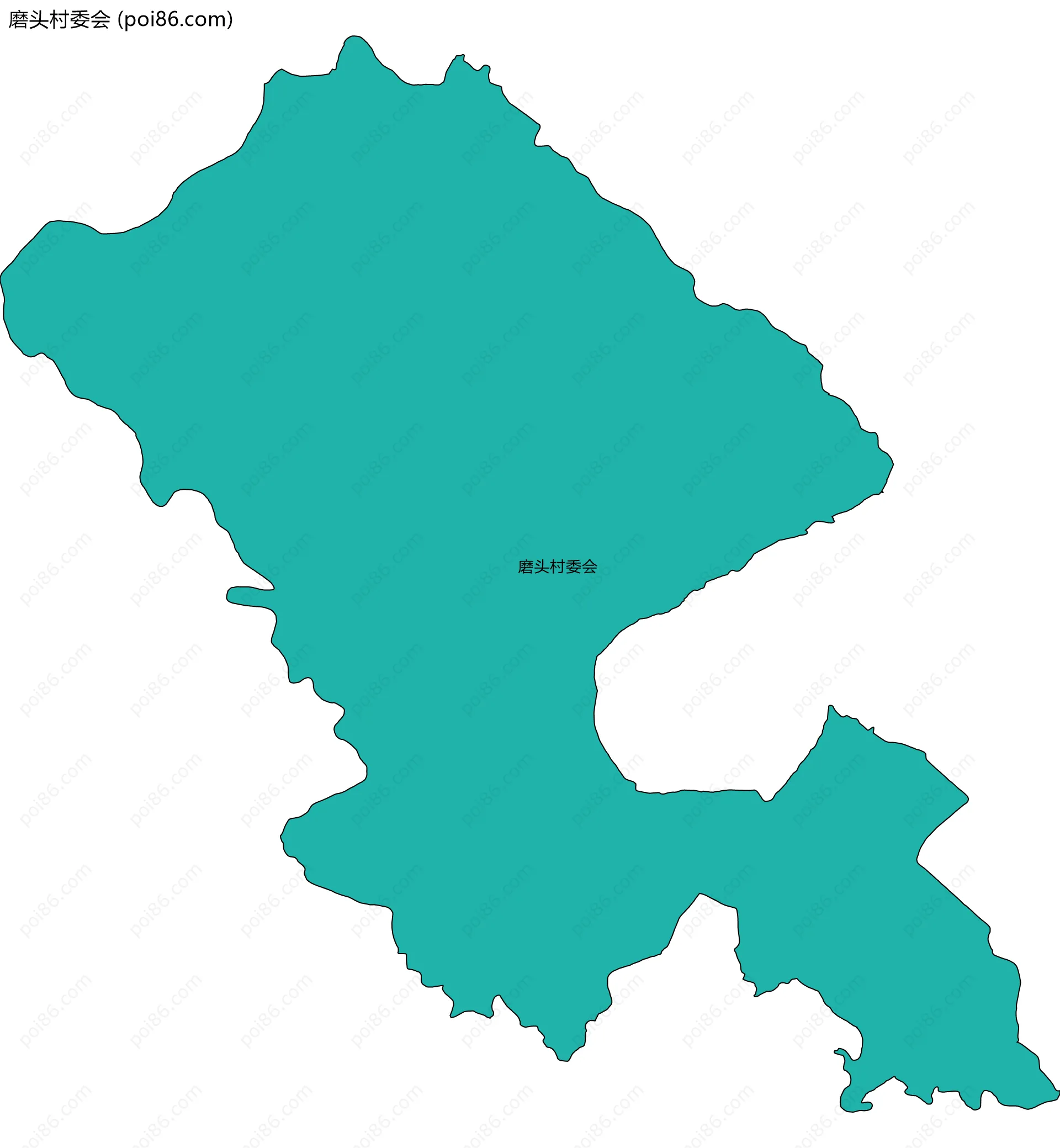 磨头村委会边界地图