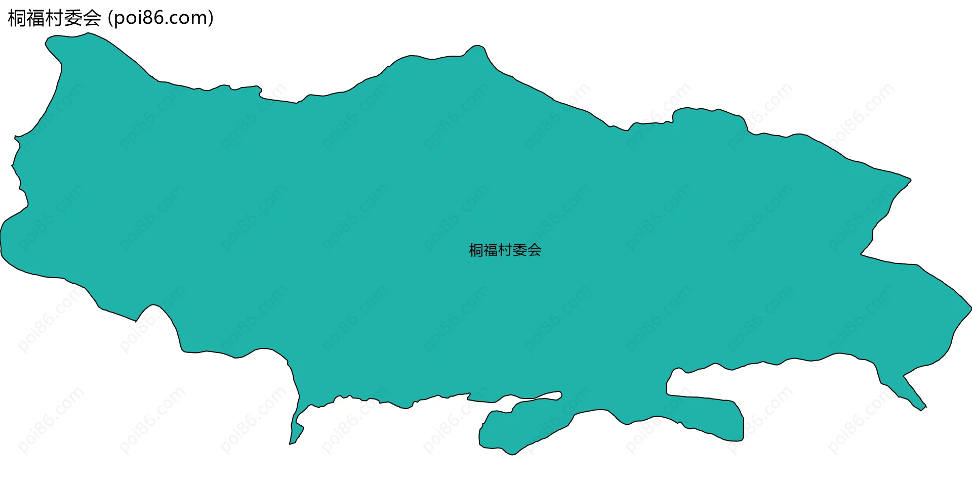 桐福村委会边界地图