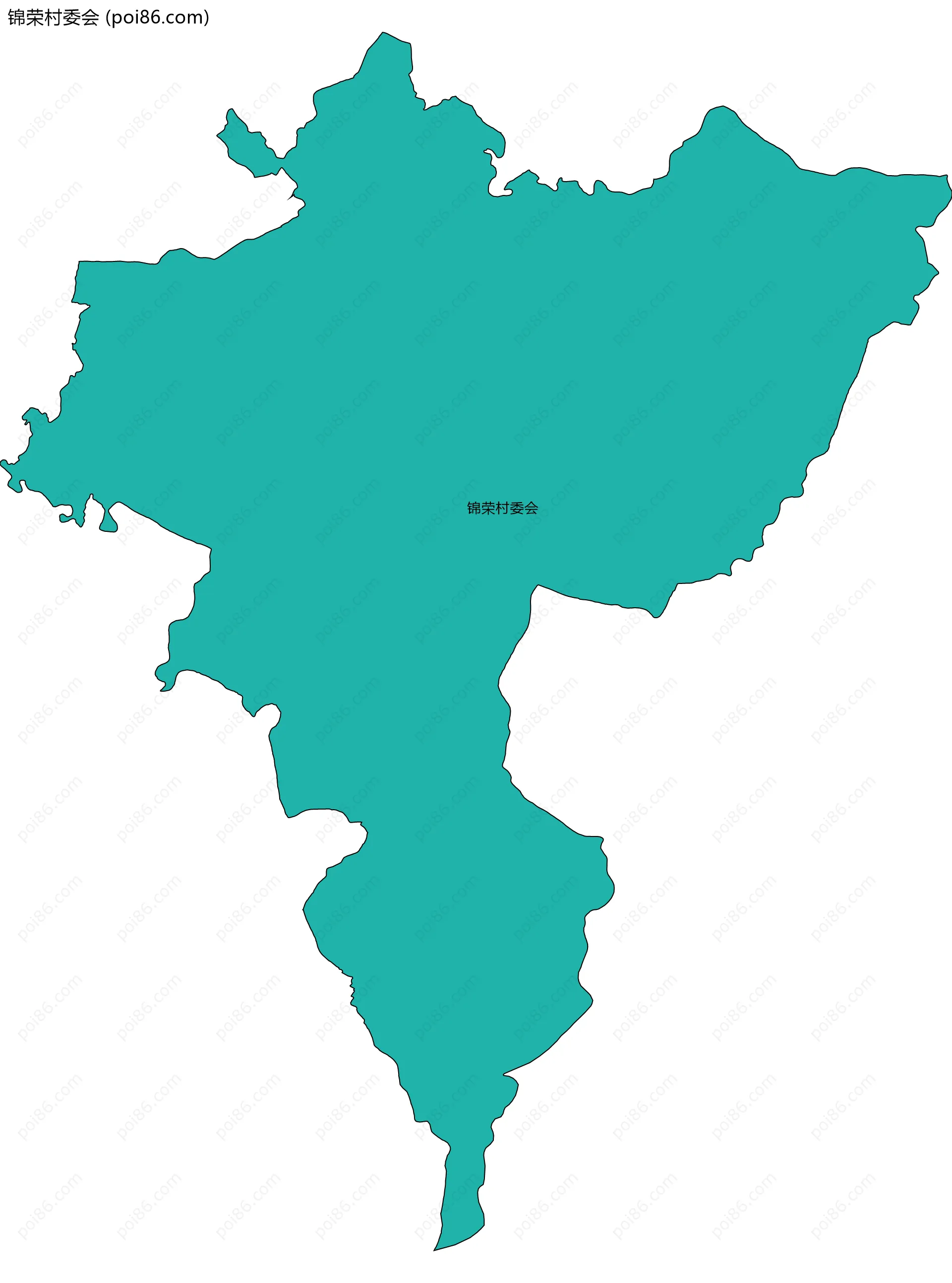 锦荣村委会边界地图