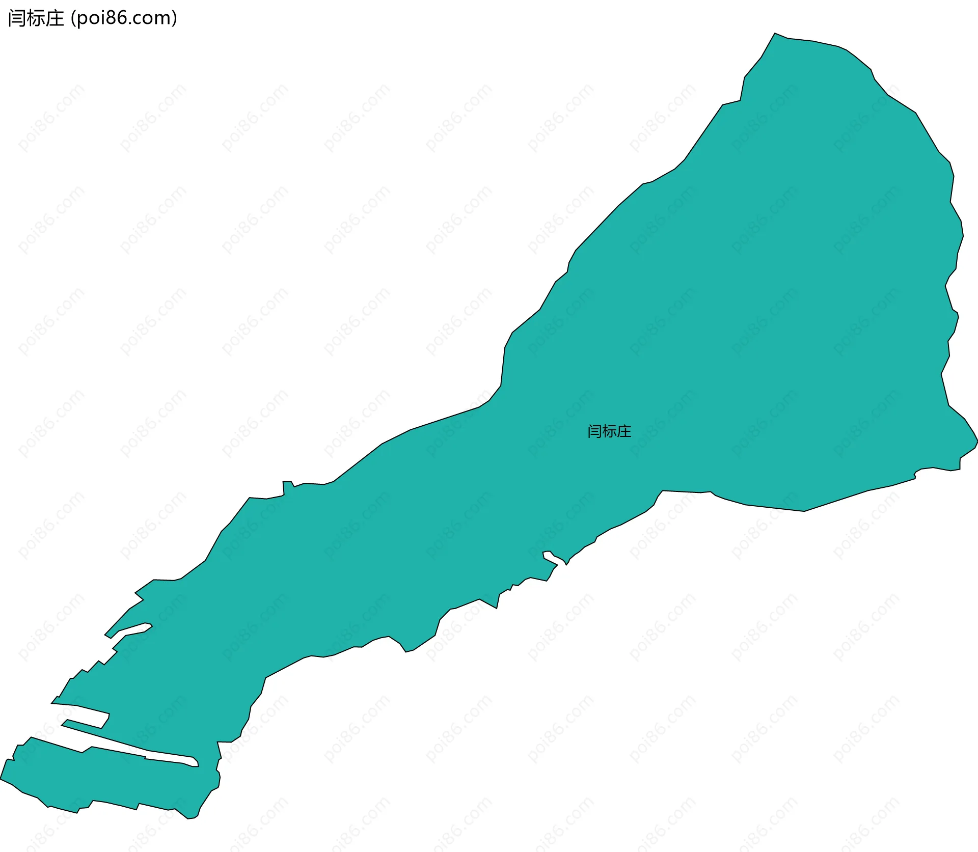 闫标庄边界地图