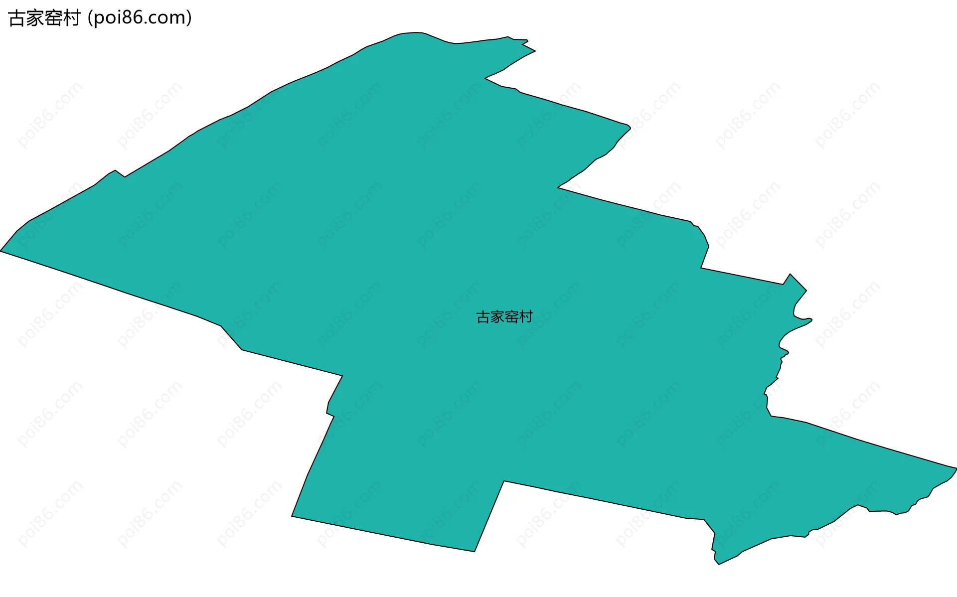 古家窑村边界地图