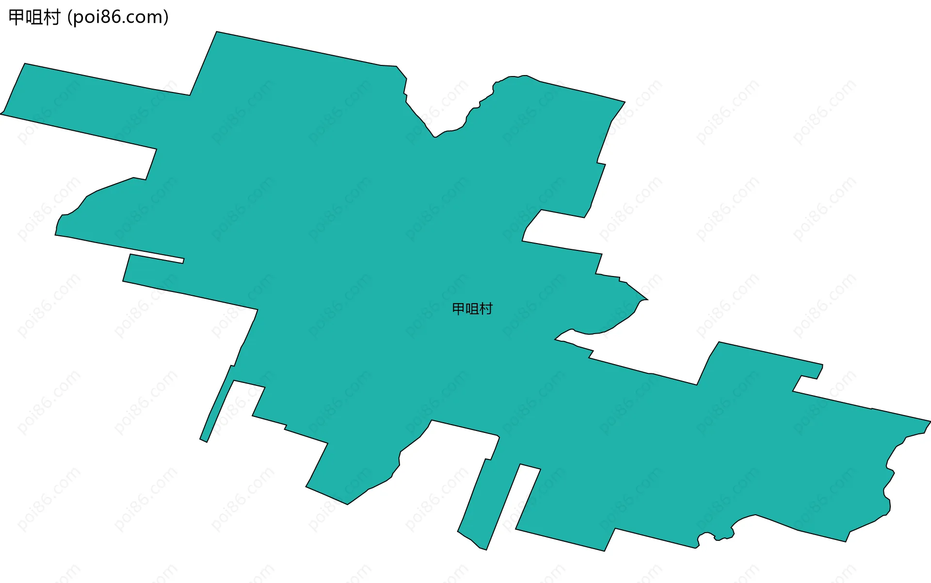 甲咀村边界地图
