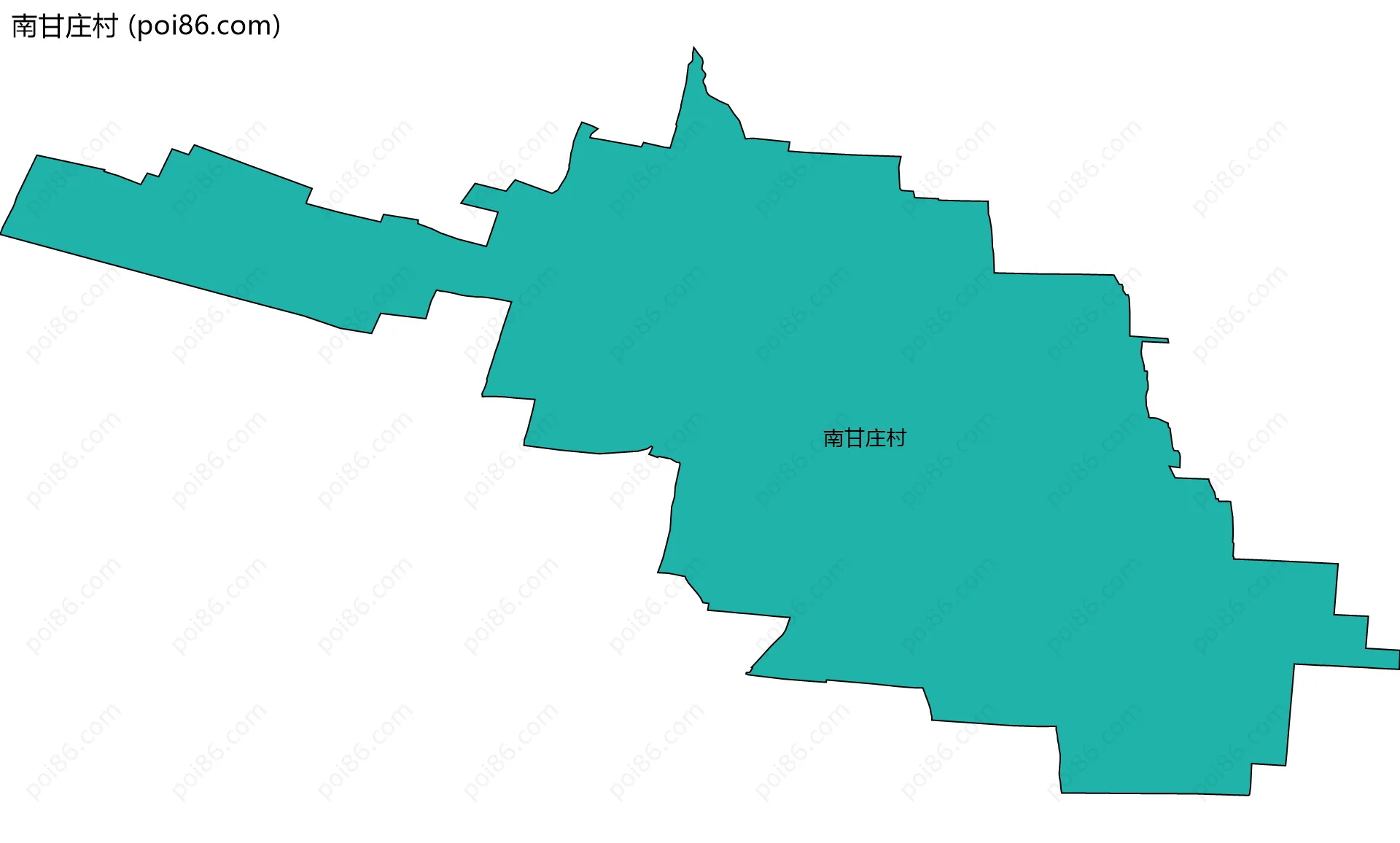 南甘庄村边界地图