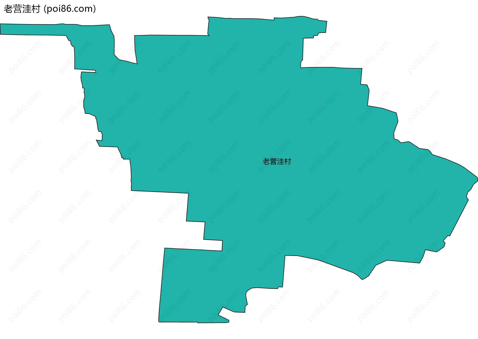 老营洼村边界地图