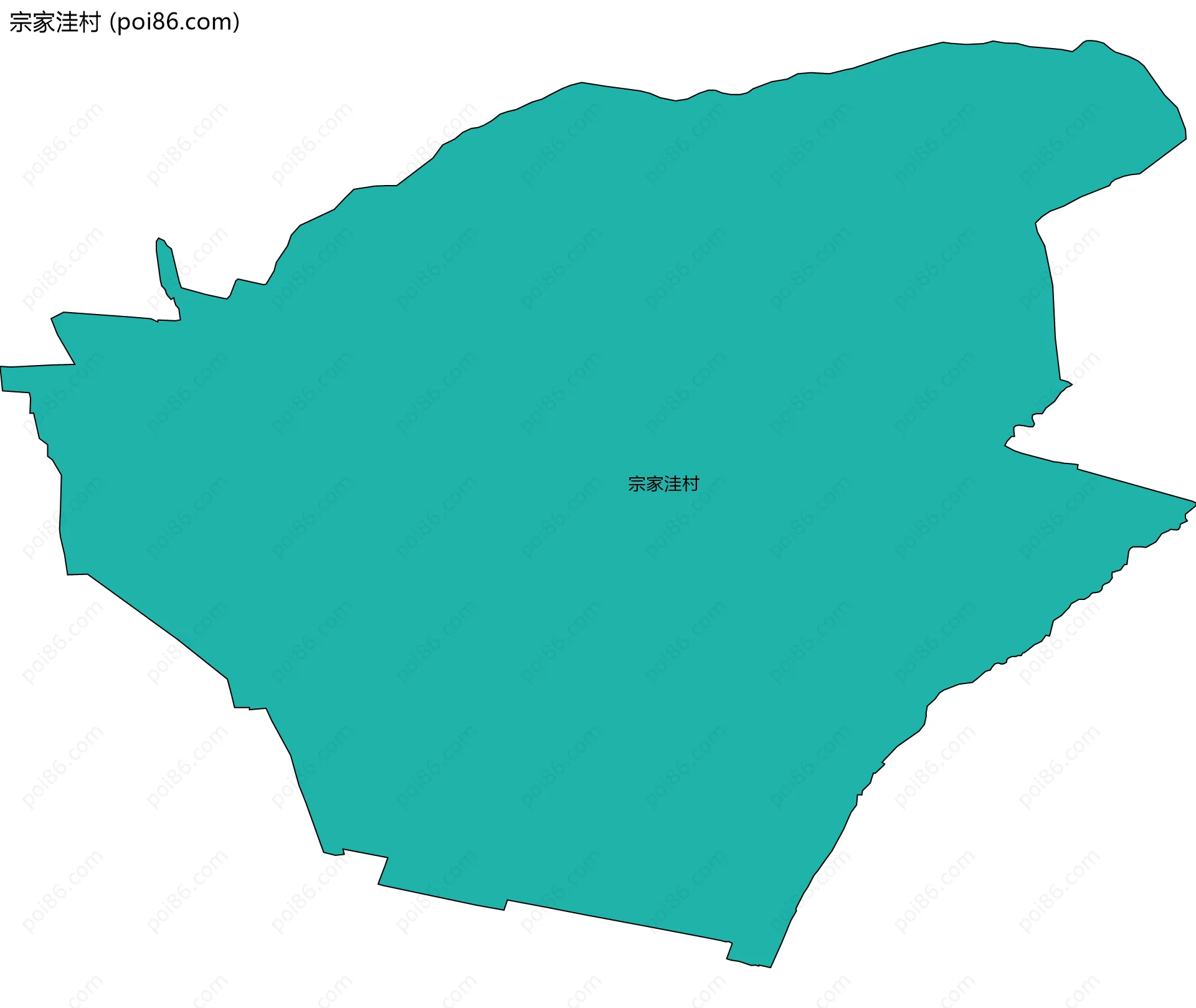 宗家洼村边界地图