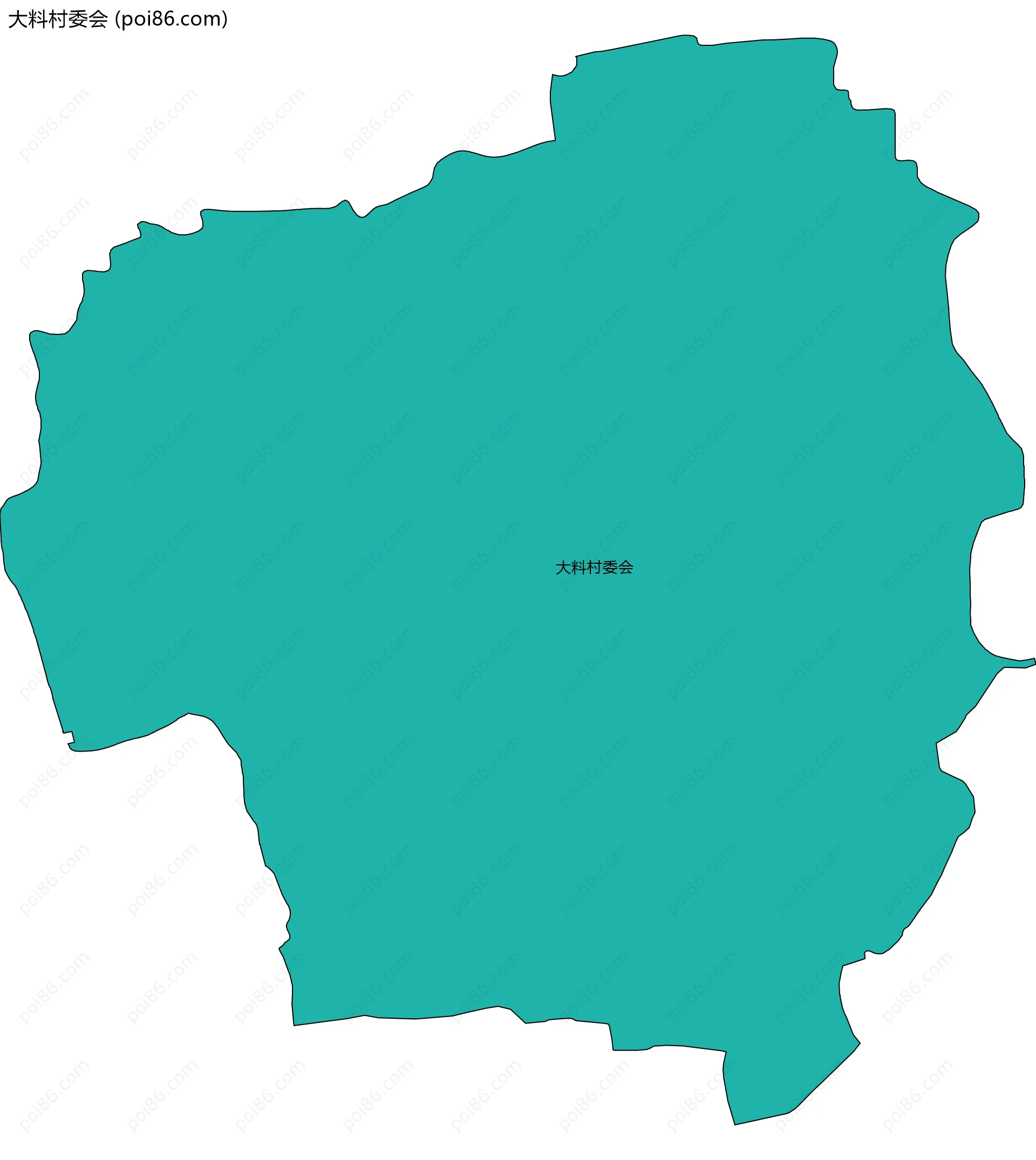 大料村委会边界地图