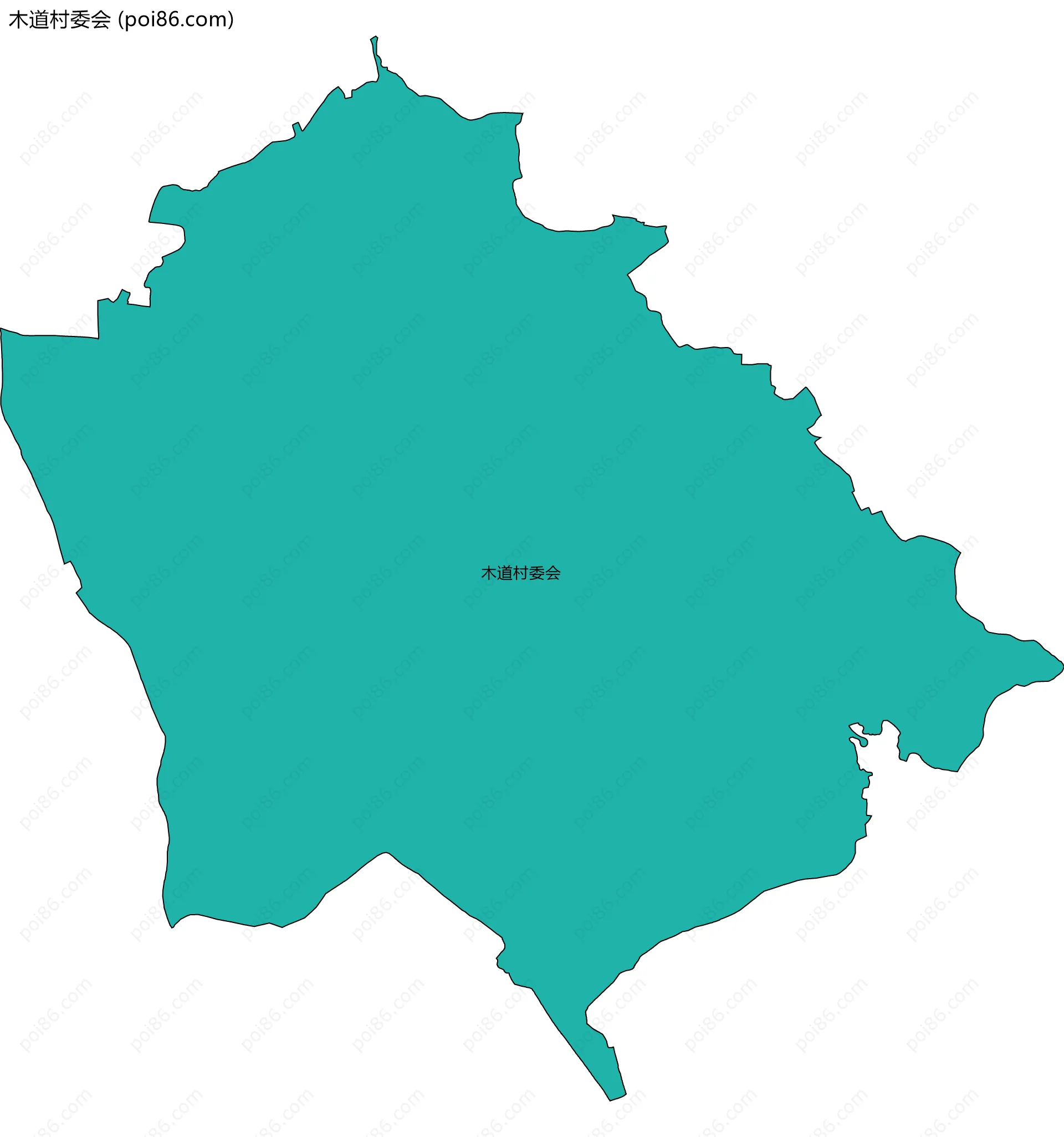 木道村委会边界地图