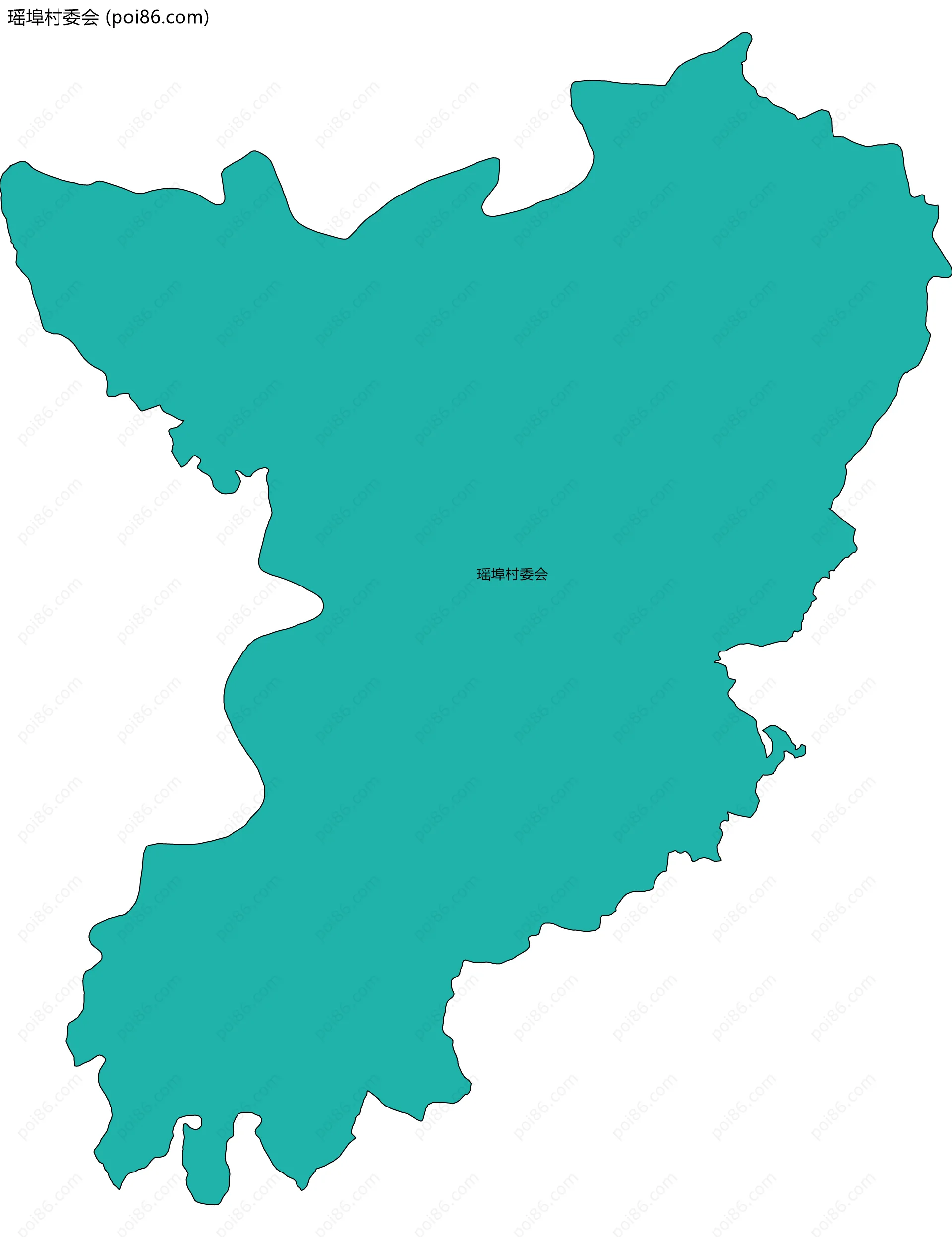 瑶埠村委会边界地图