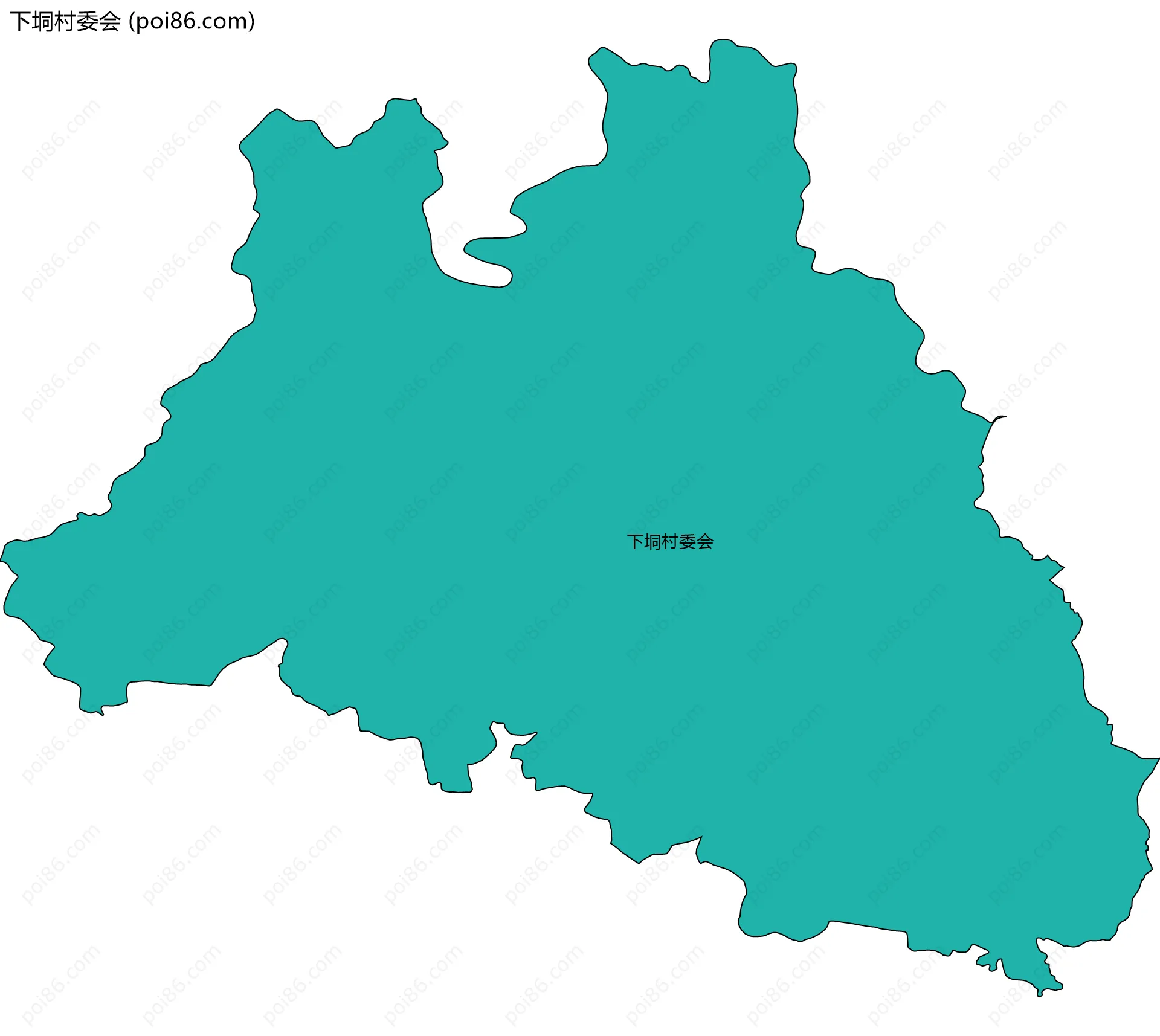 下垌村委会边界地图
