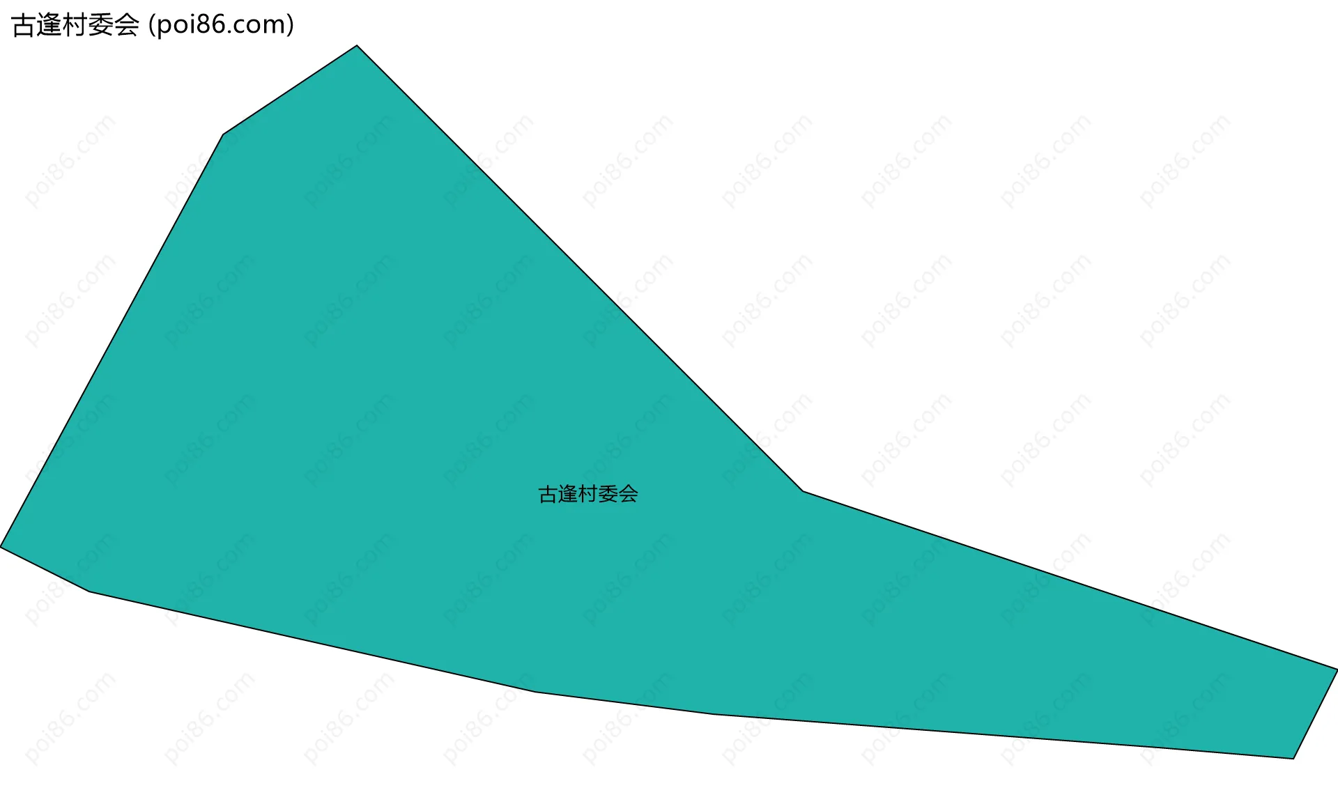 古逢村委会边界地图