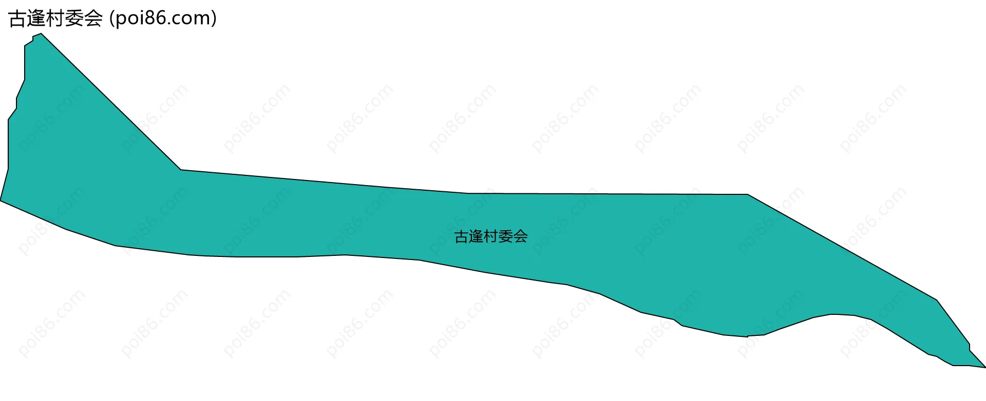 古逢村委会边界地图