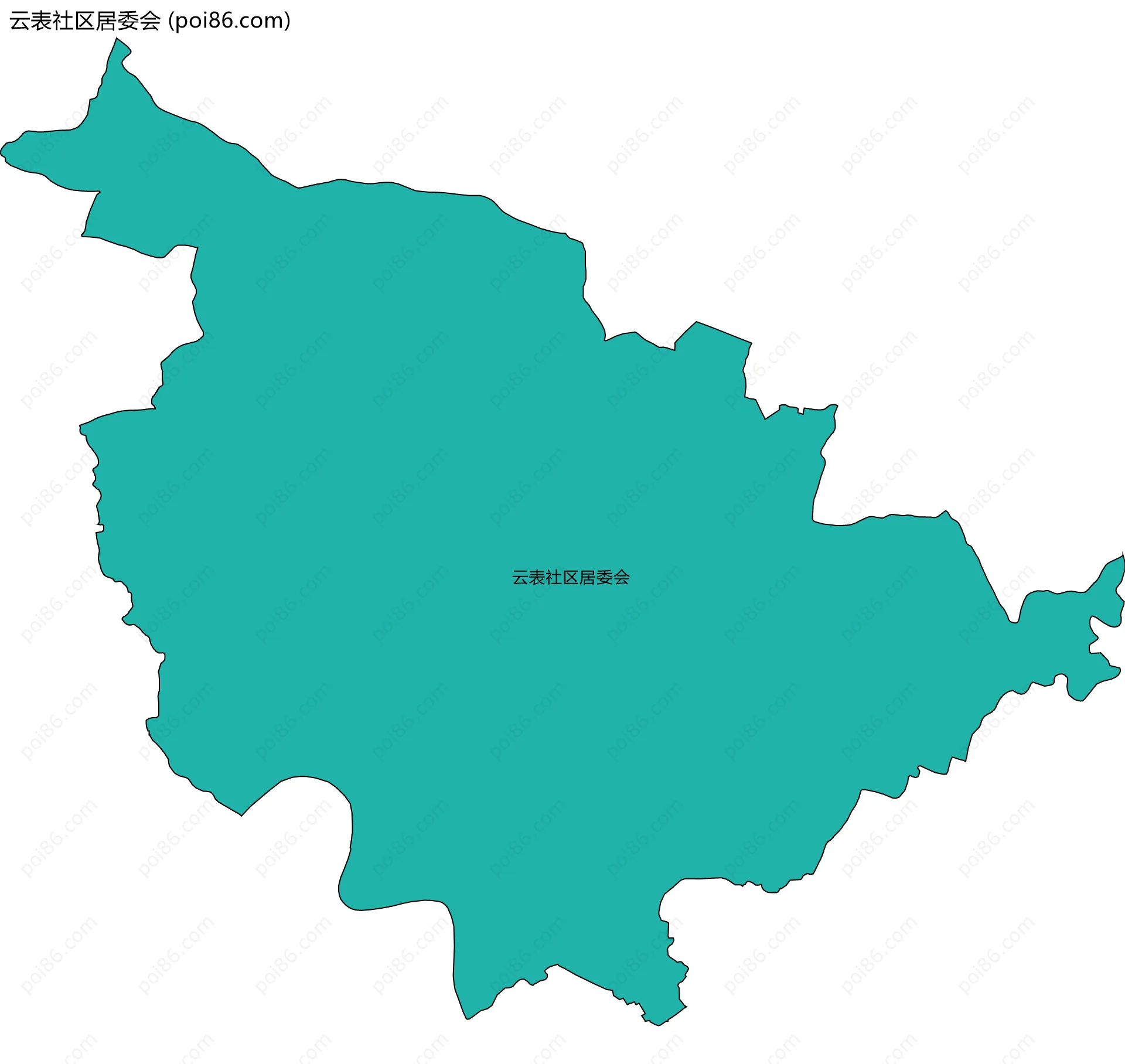 云表社区居委会边界地图