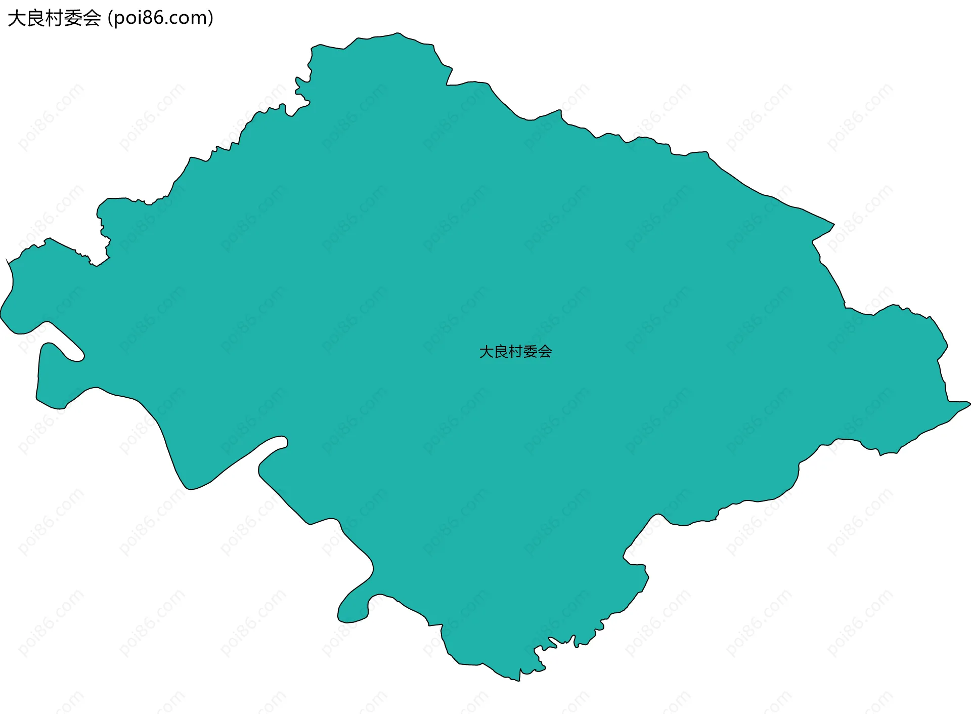 大良村委会边界地图