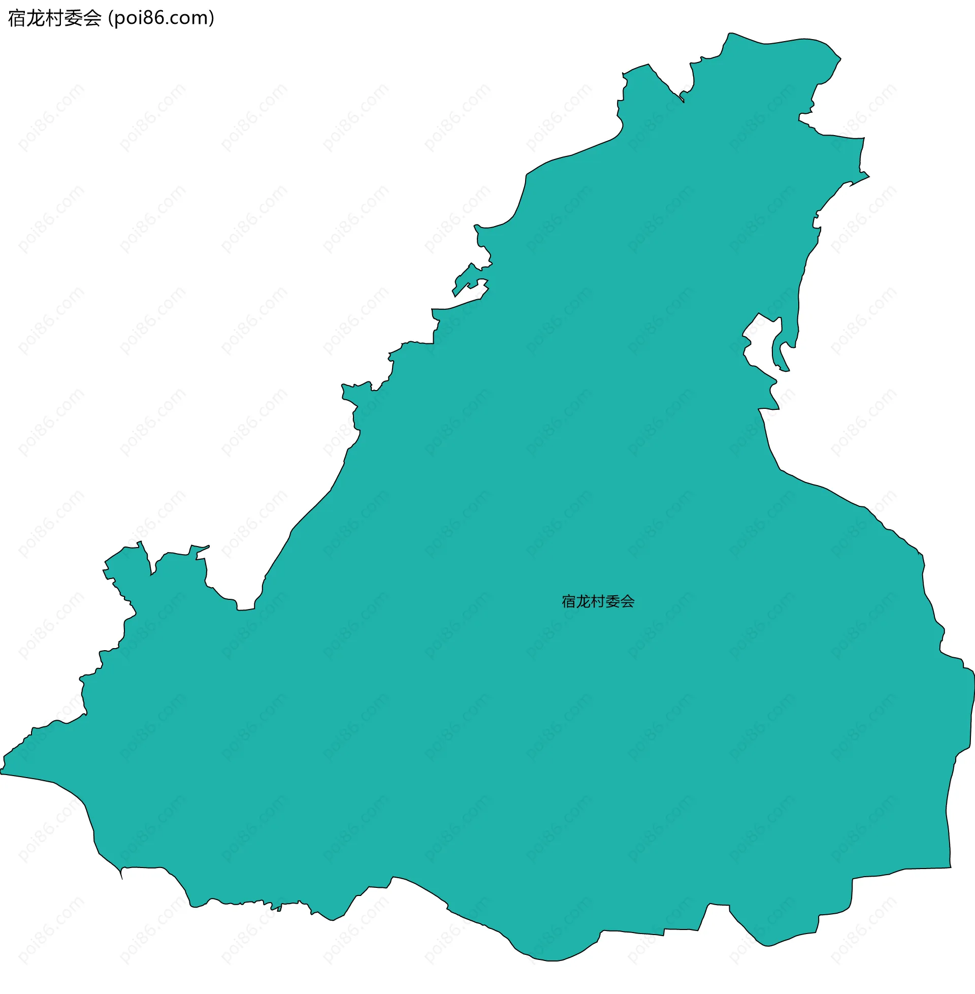 宿龙村委会边界地图