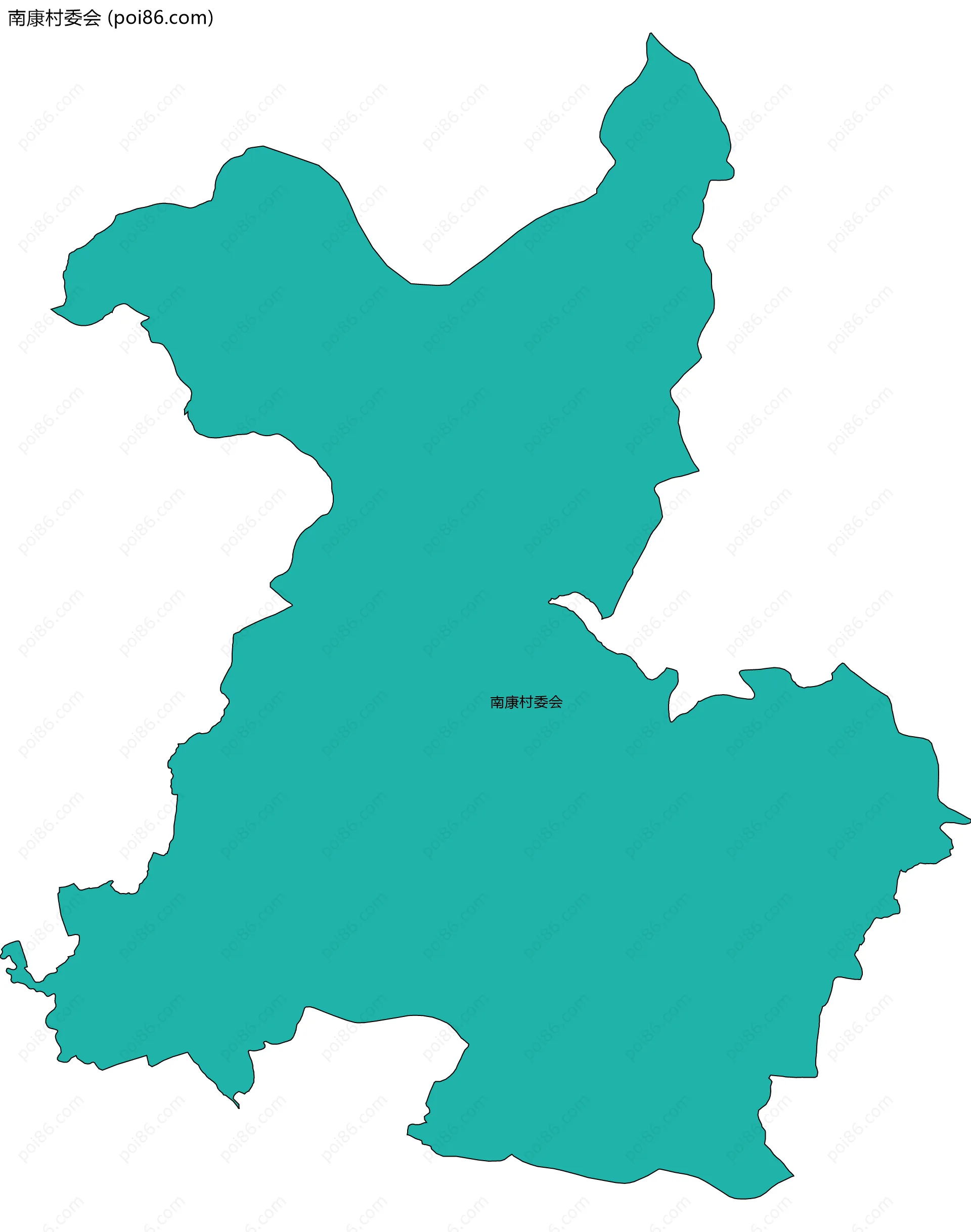 南康村委会边界地图