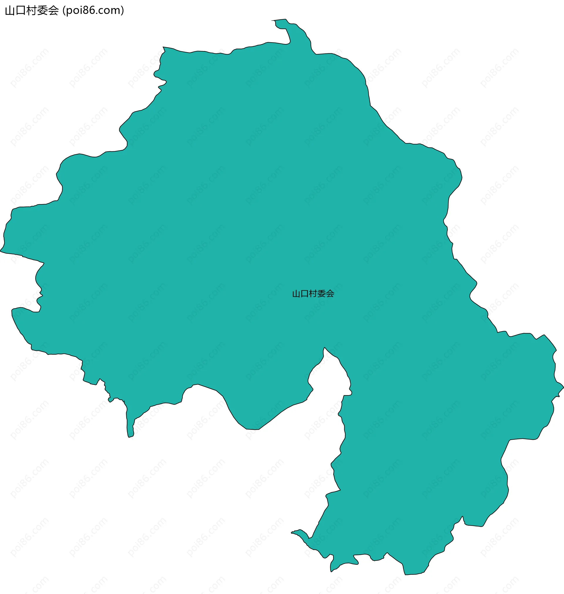 山口村委会边界地图