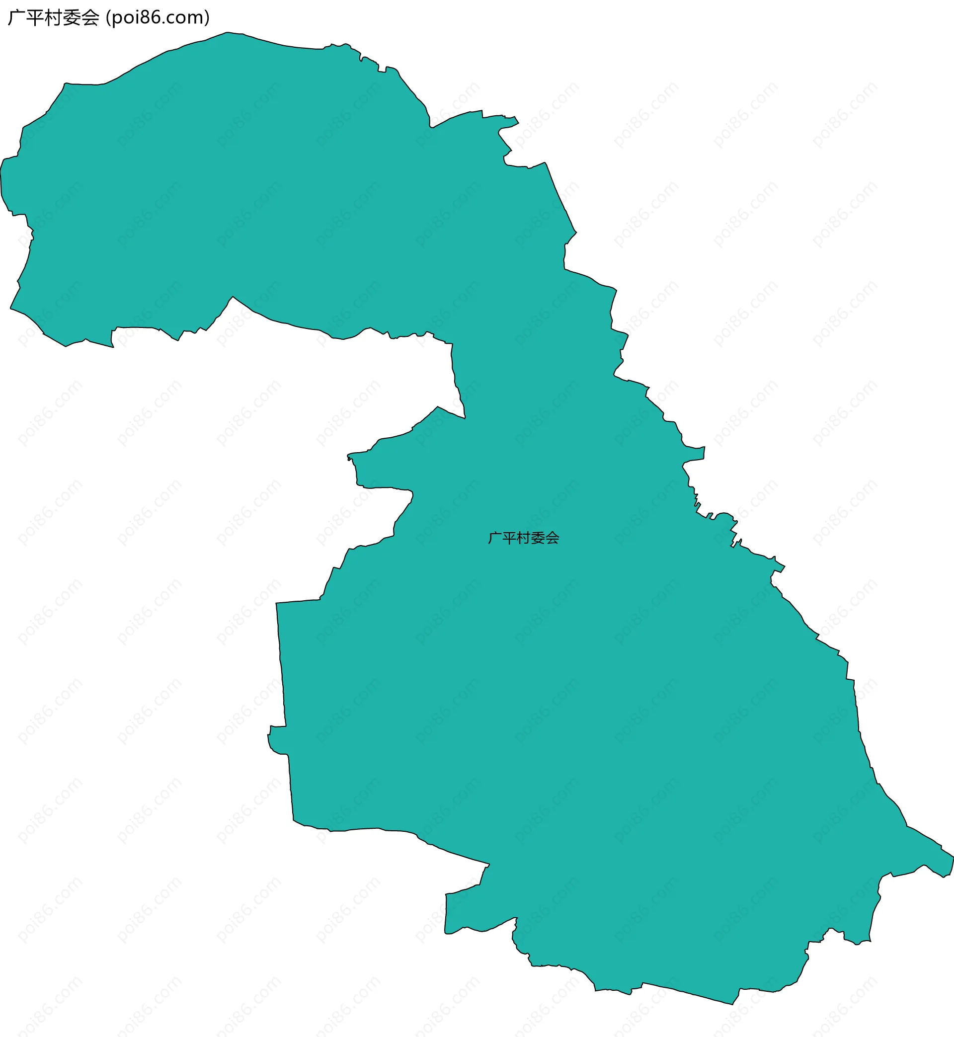 广平村委会边界地图