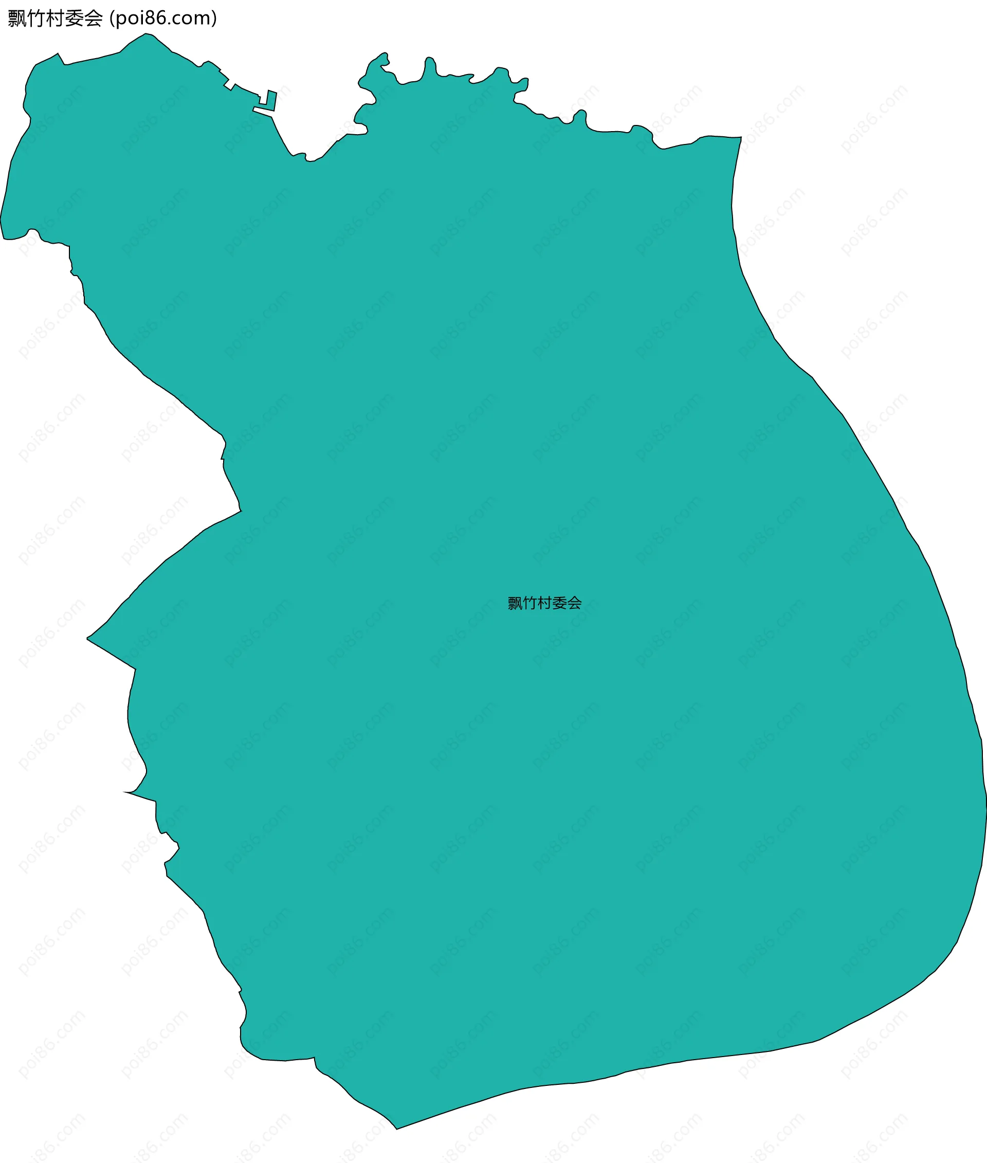 飘竹村委会边界地图