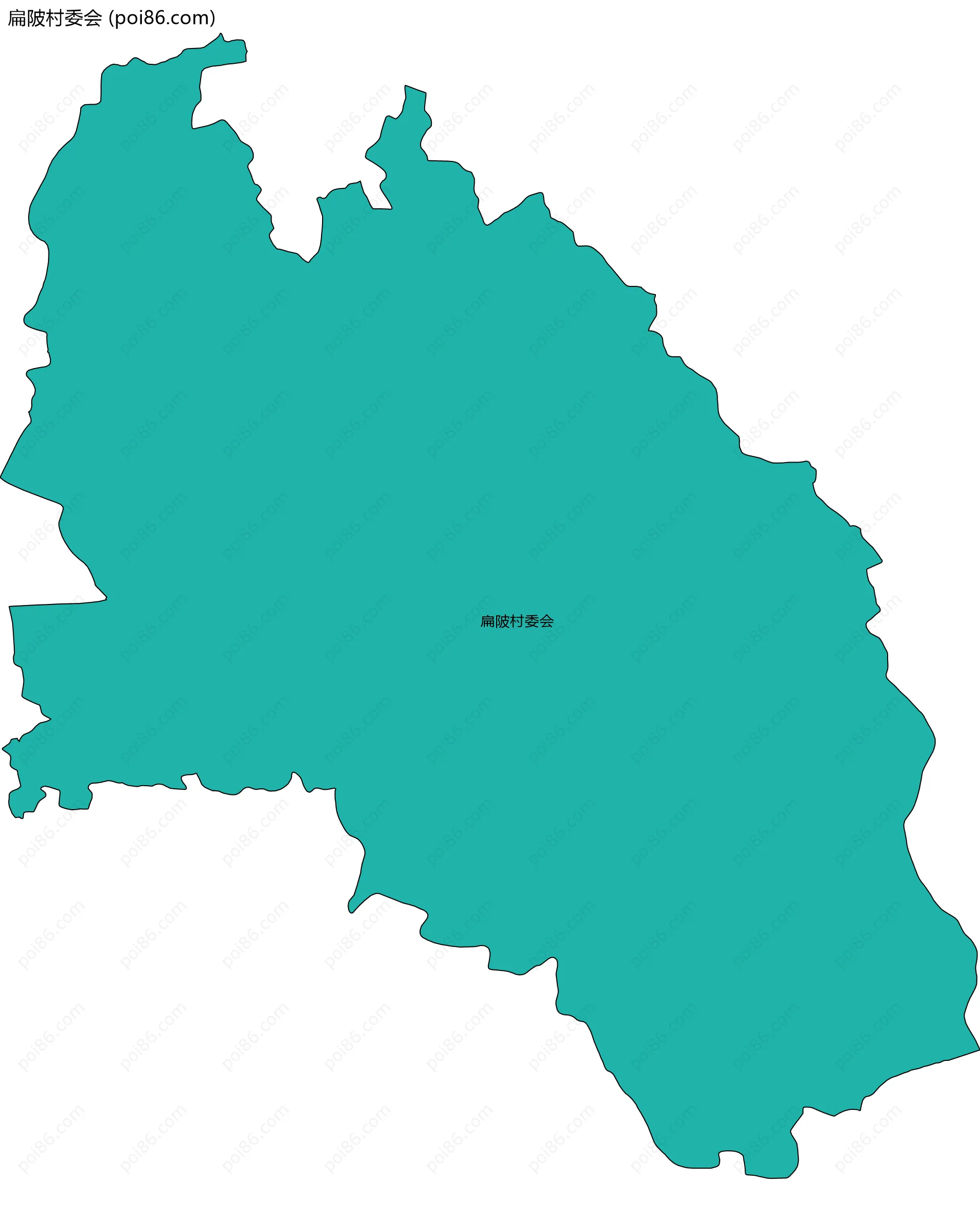 扁陂村委会边界地图