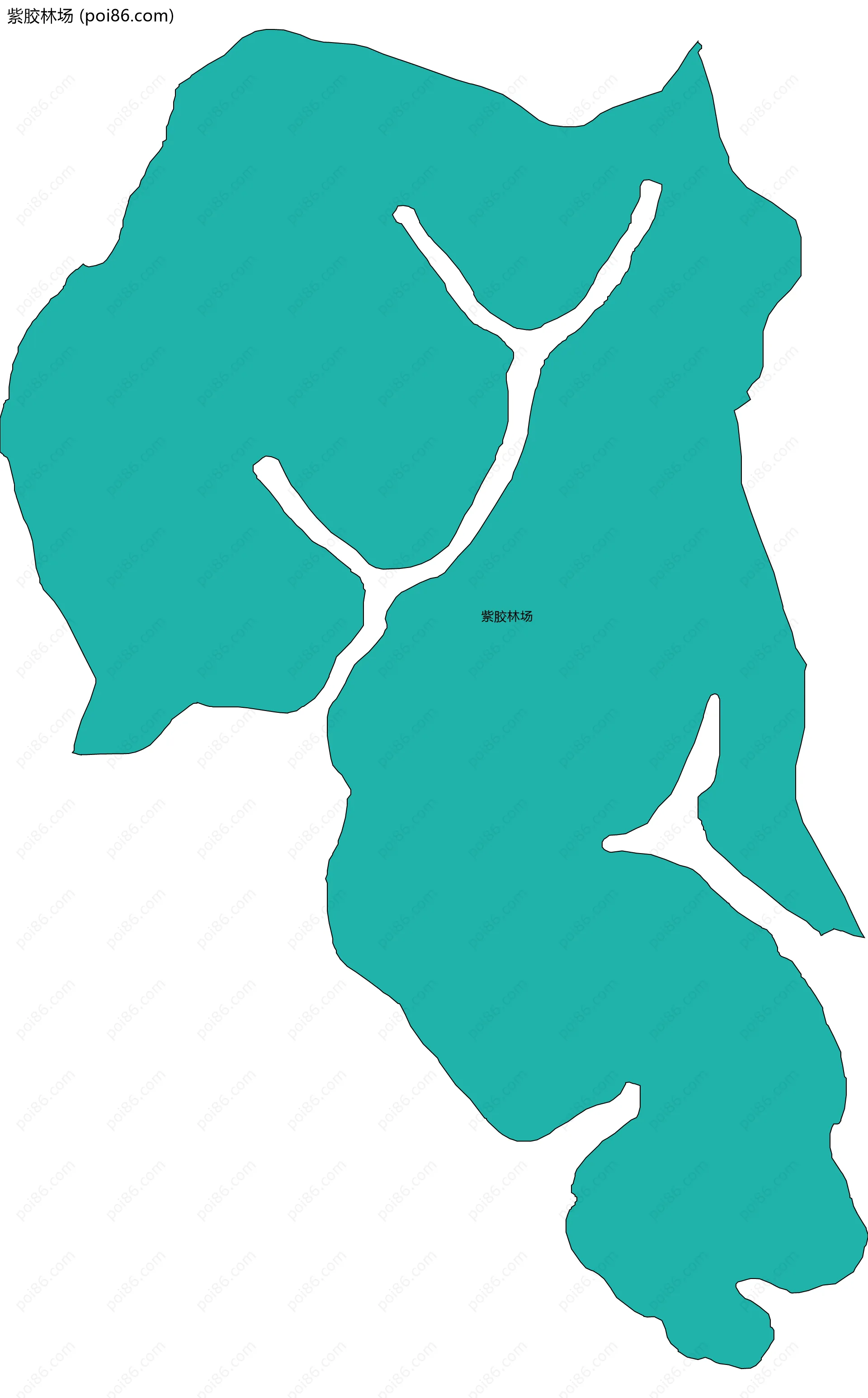 紫胶林场边界地图