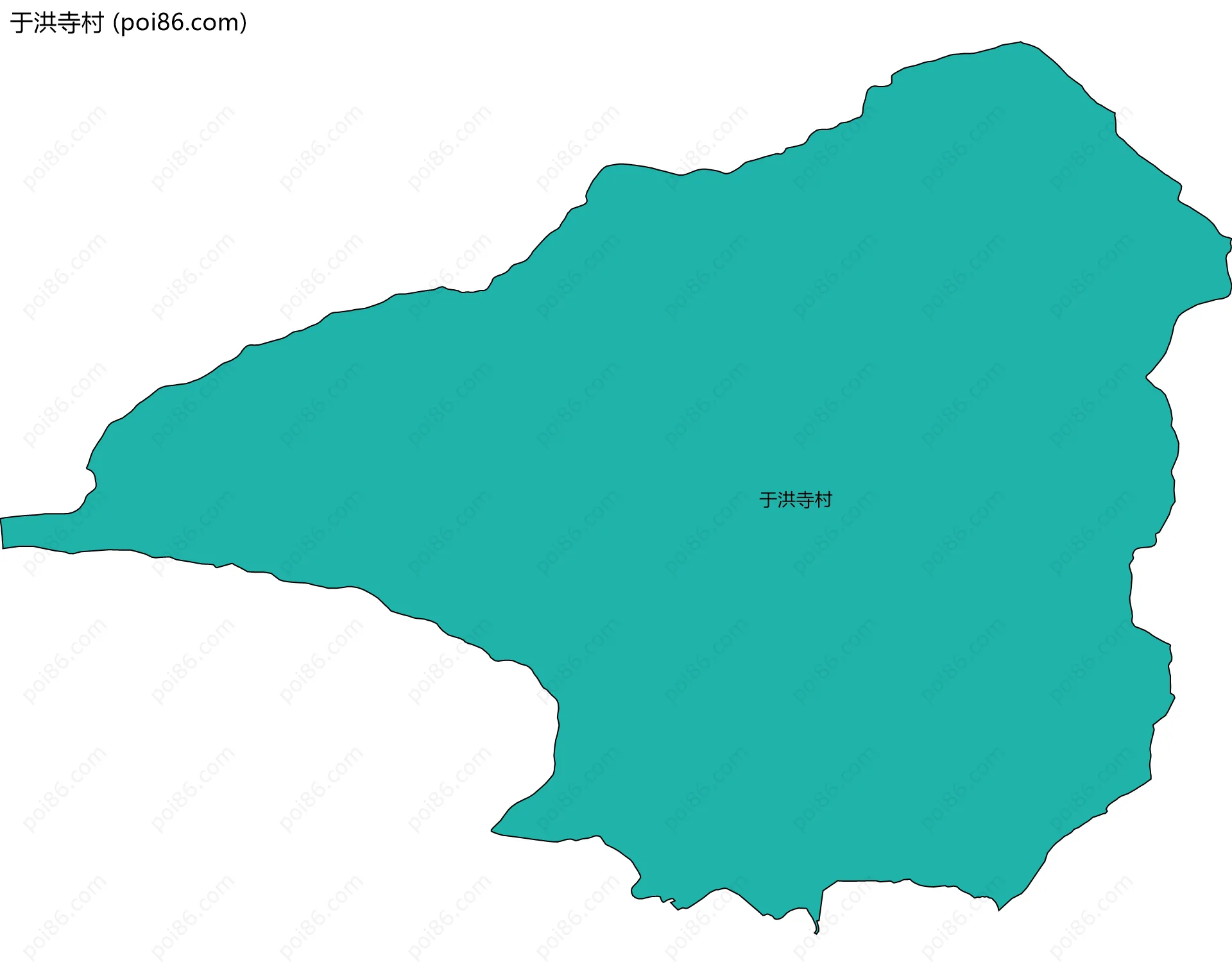 于洪寺村边界地图