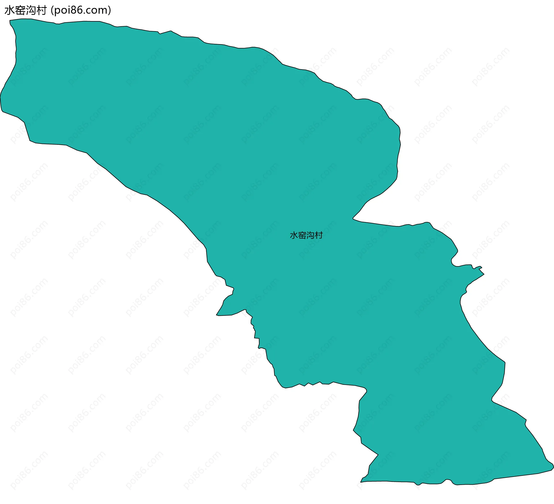 水窑沟村边界地图