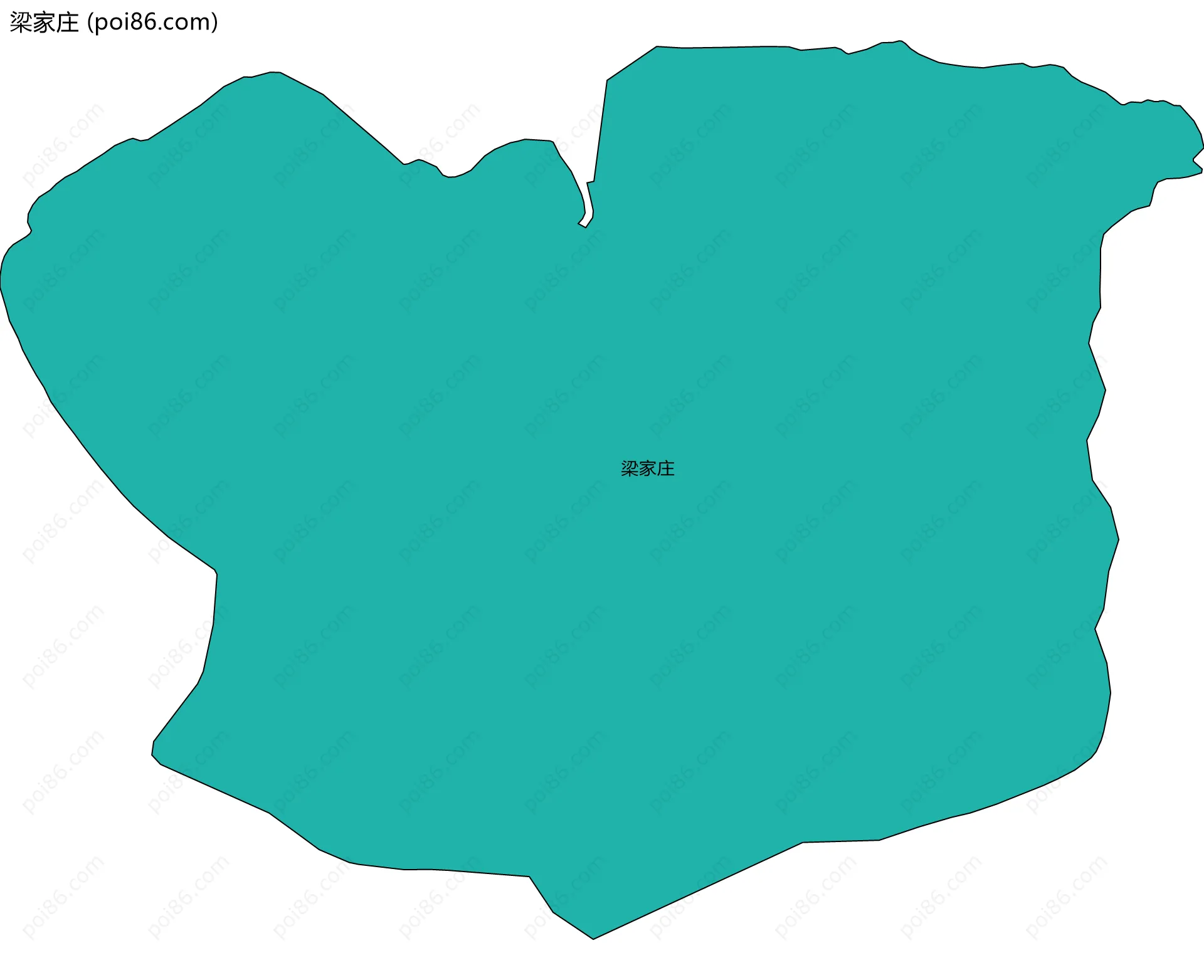 梁家庄边界地图