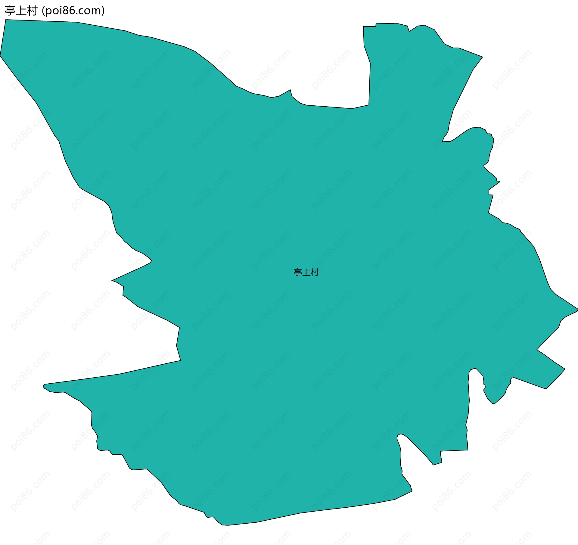 亭上村边界地图