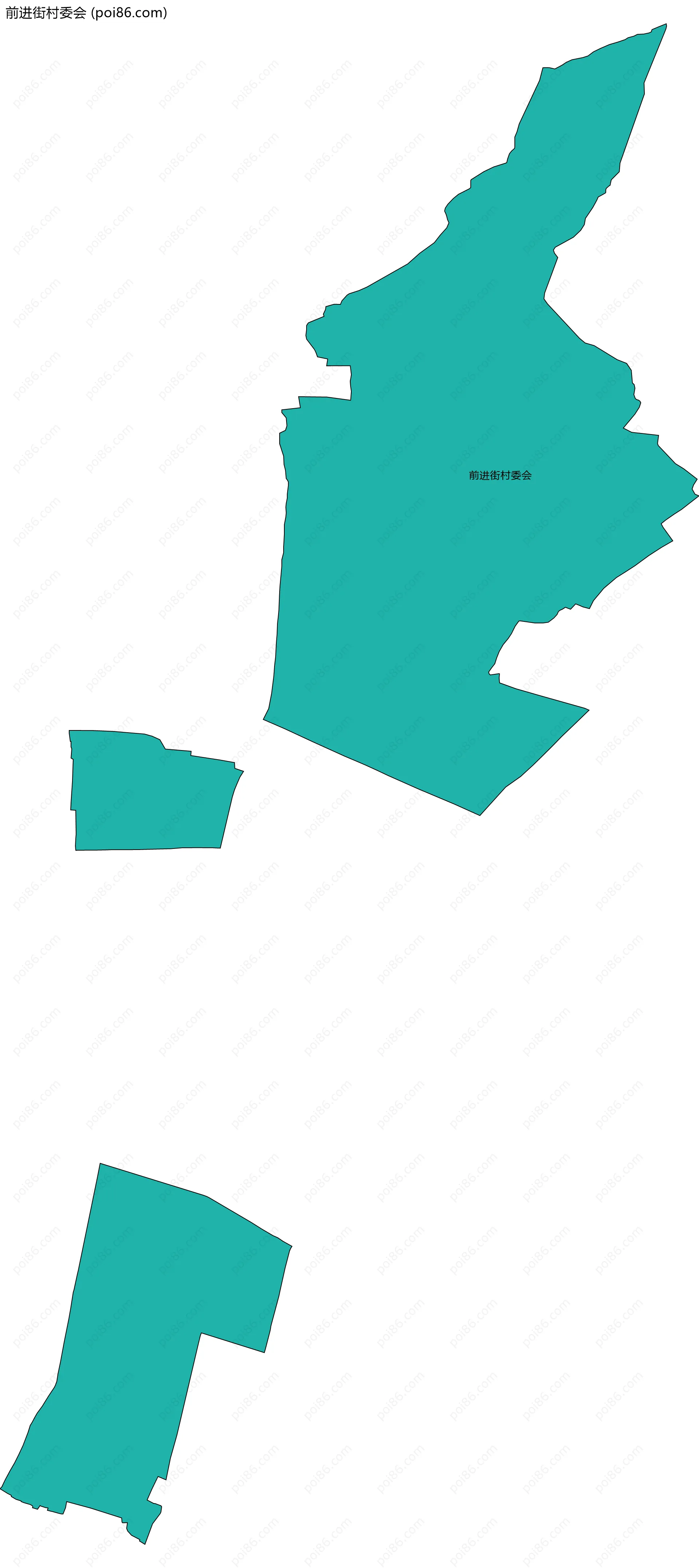 前进街村委会边界地图
