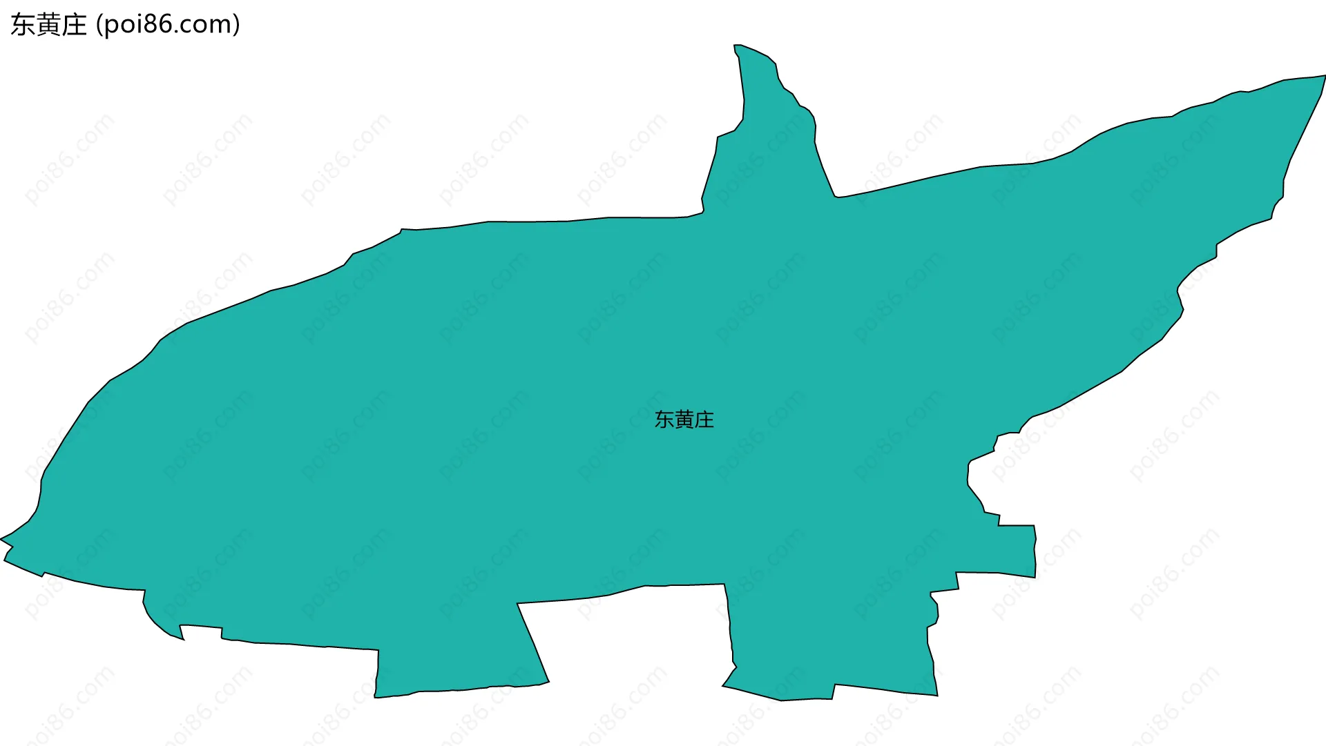 东黄庄边界地图