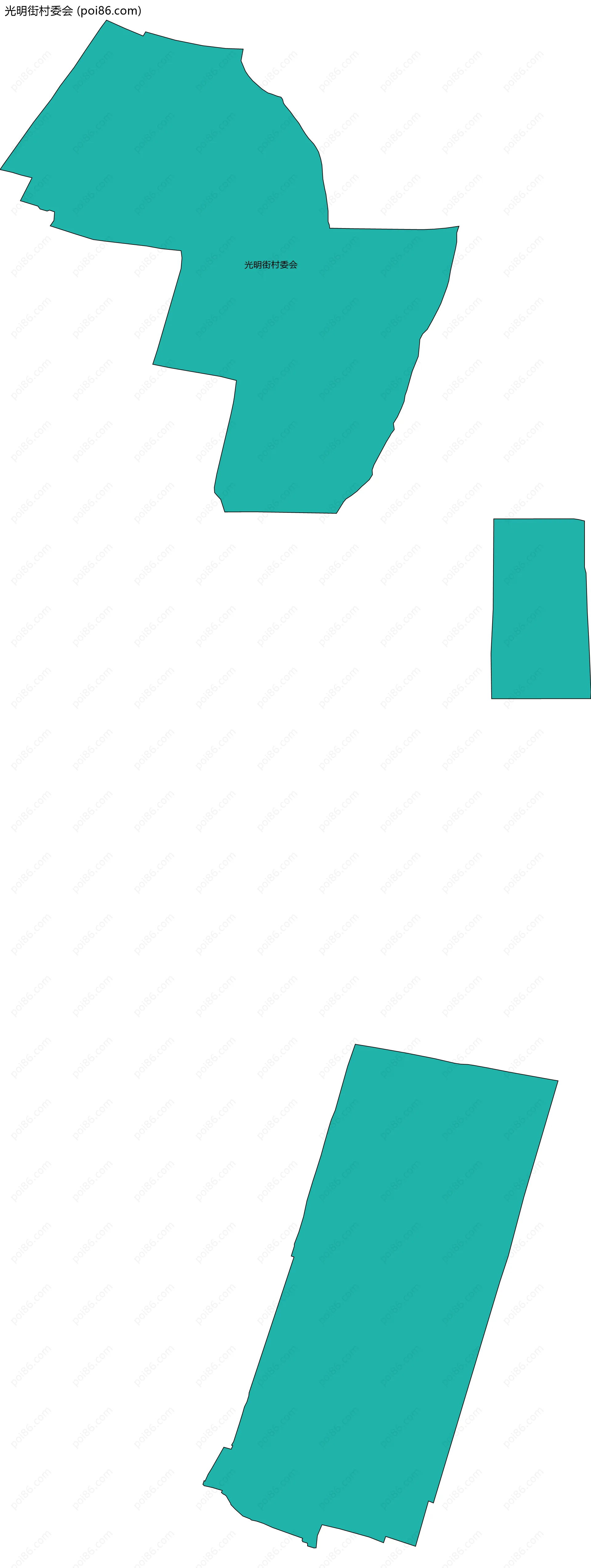 光明街村委会边界地图