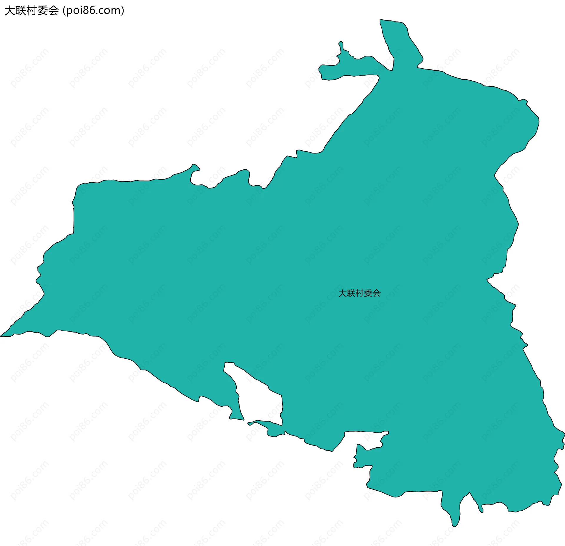 大联村委会边界地图