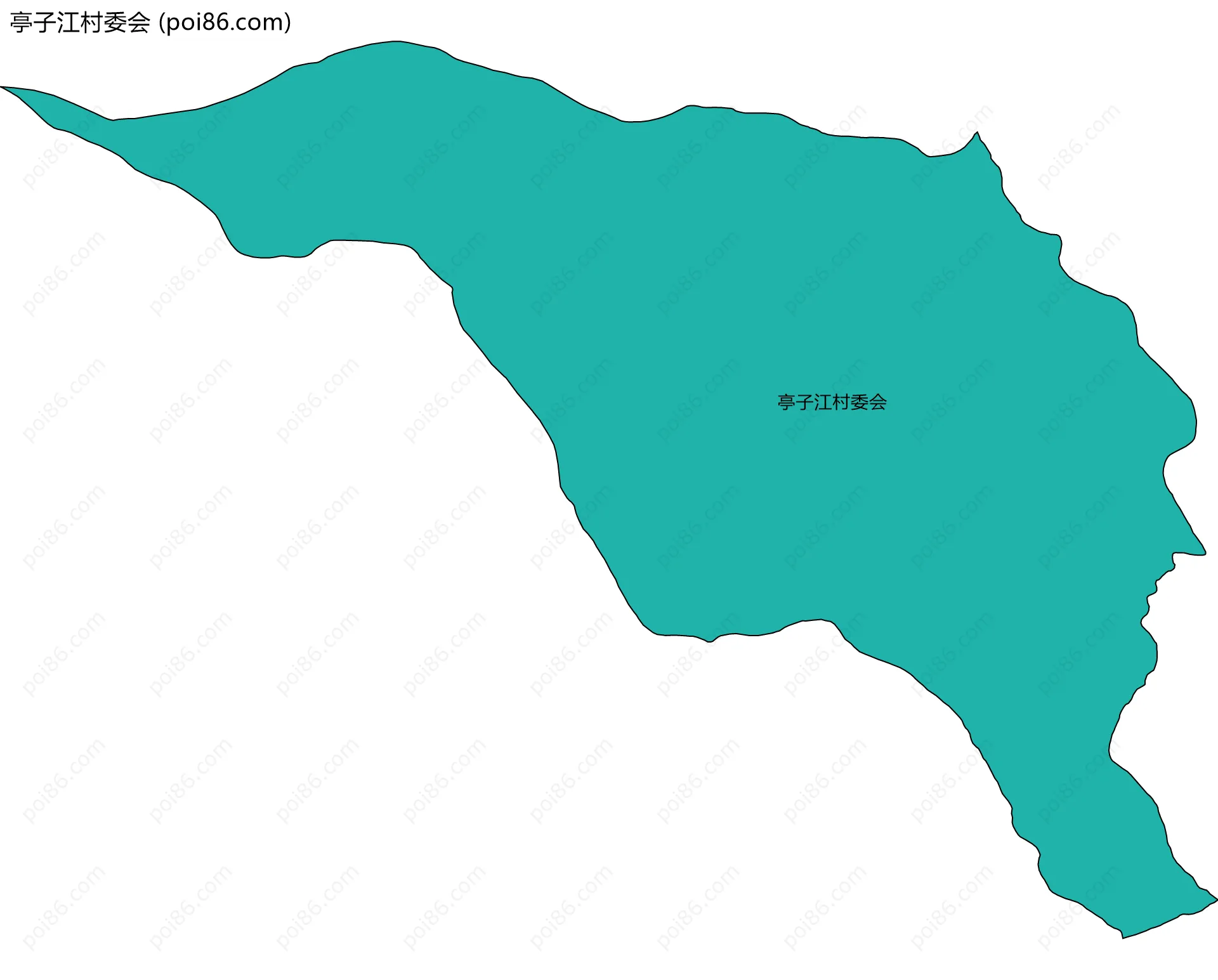 亭子江村委会边界地图