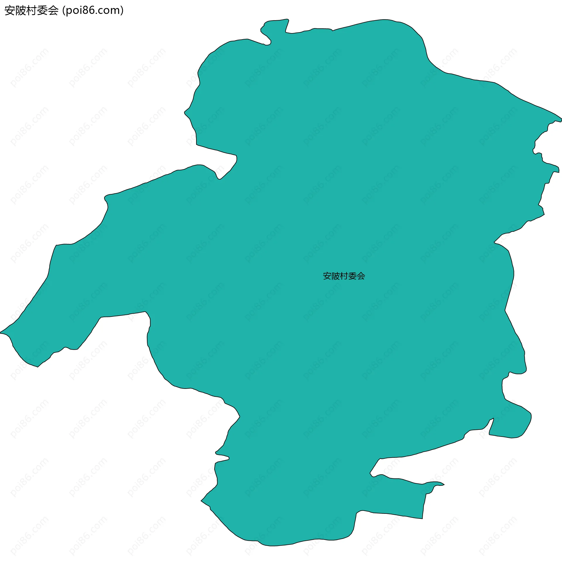 安陂村委会边界地图