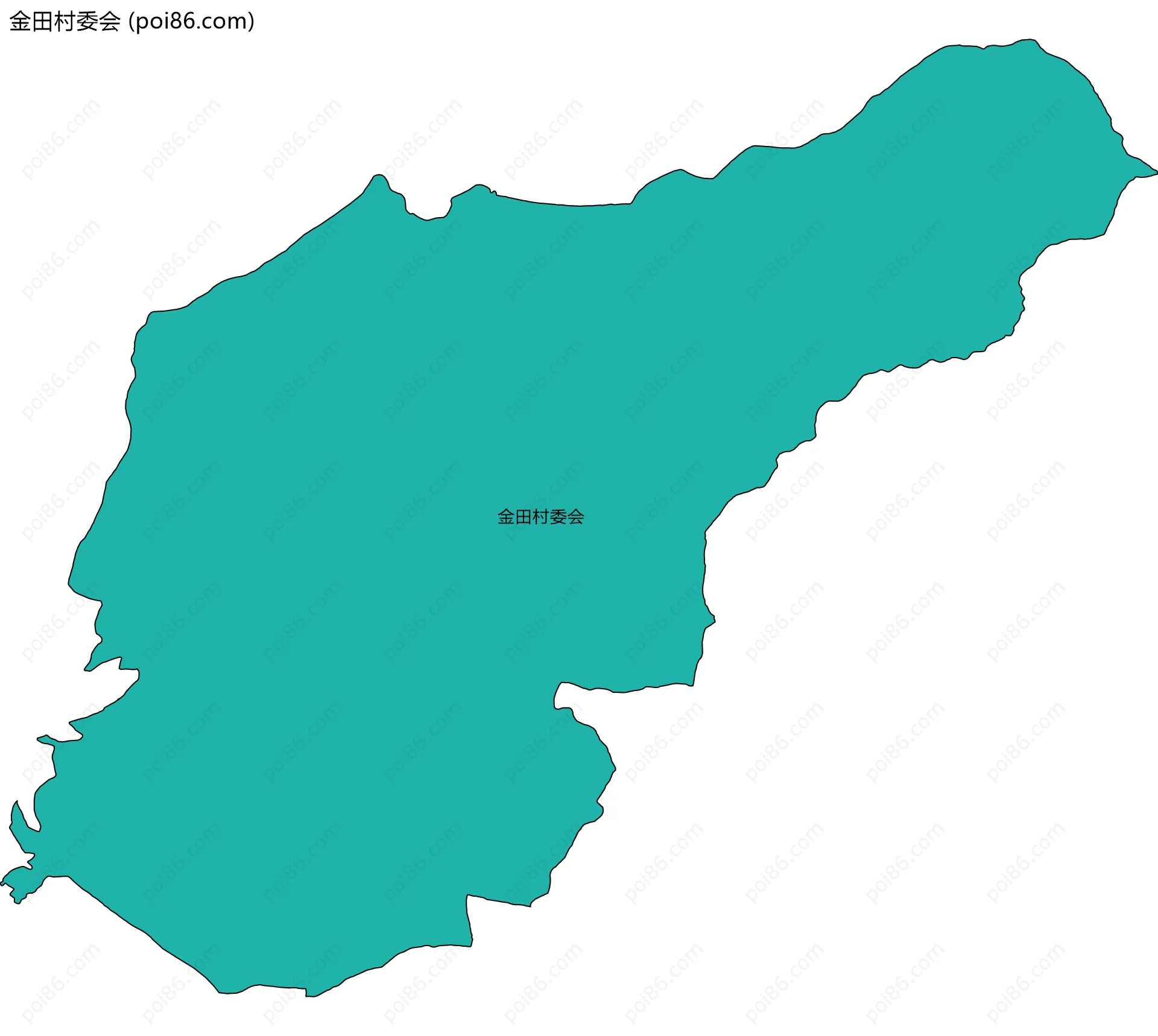 金田村委会边界地图