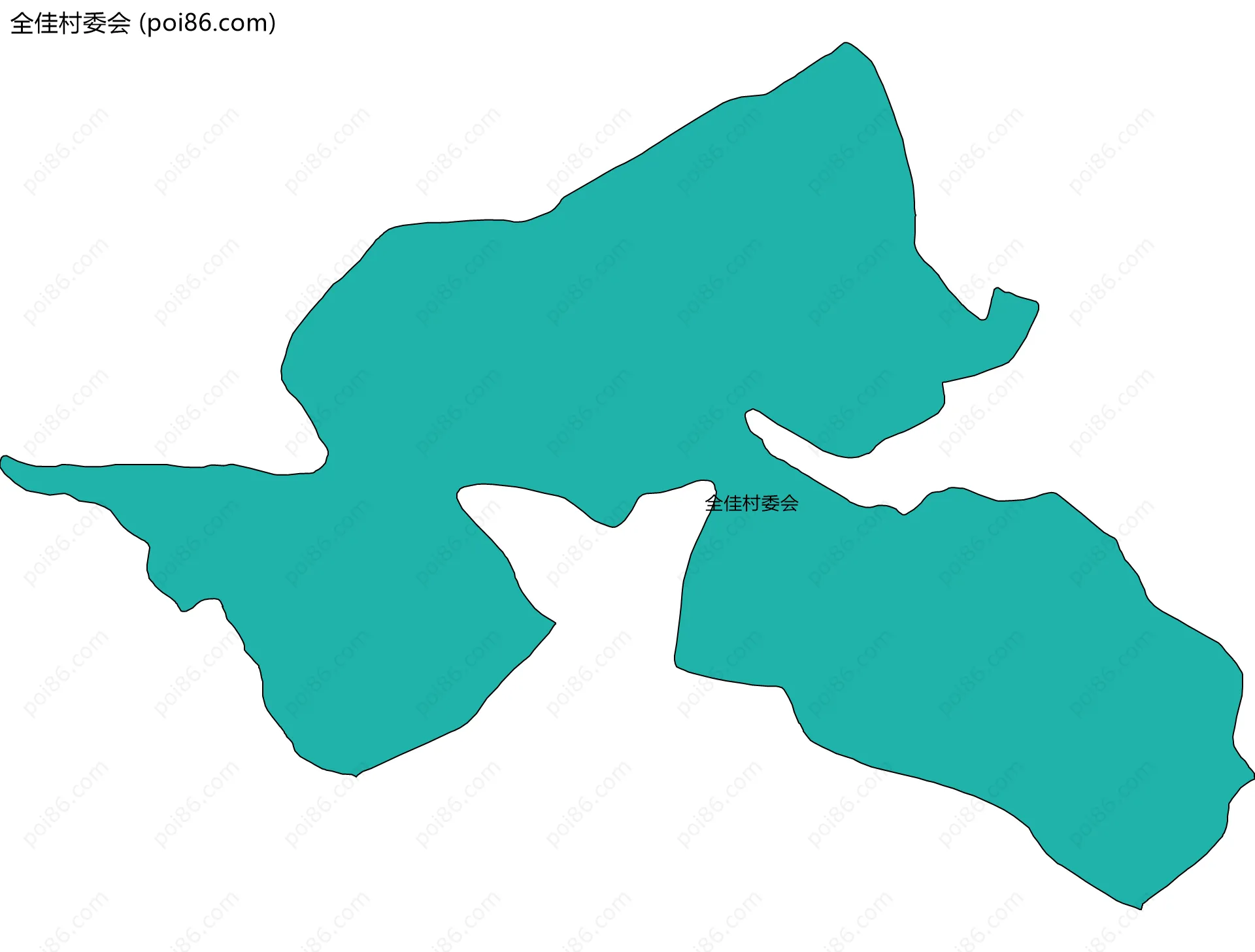 全佳村委会边界地图