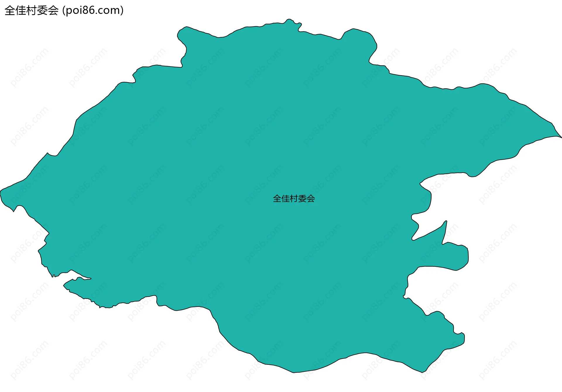 全佳村委会边界地图