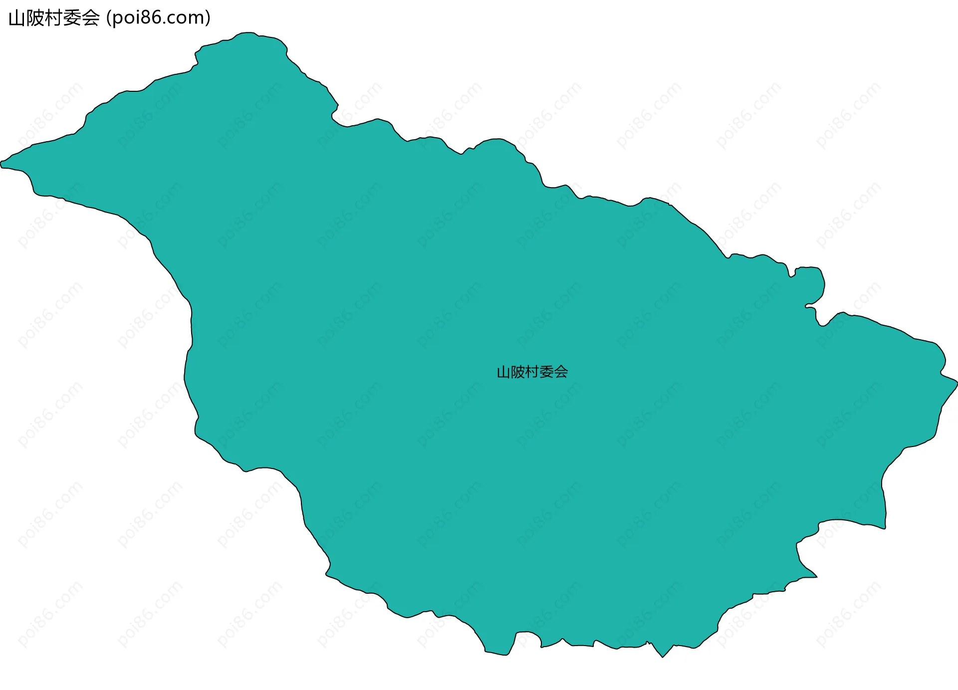 山陂村委会边界地图