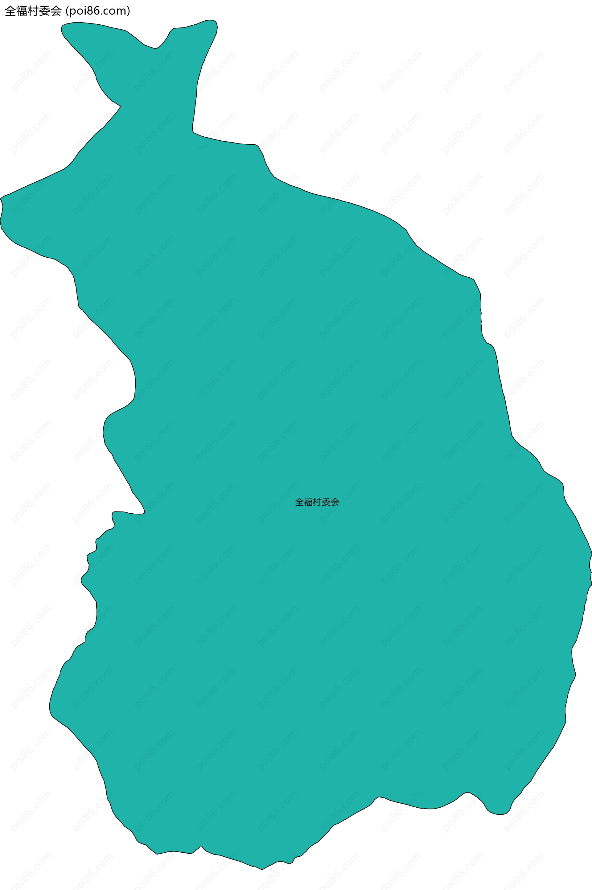 全福村委会边界地图