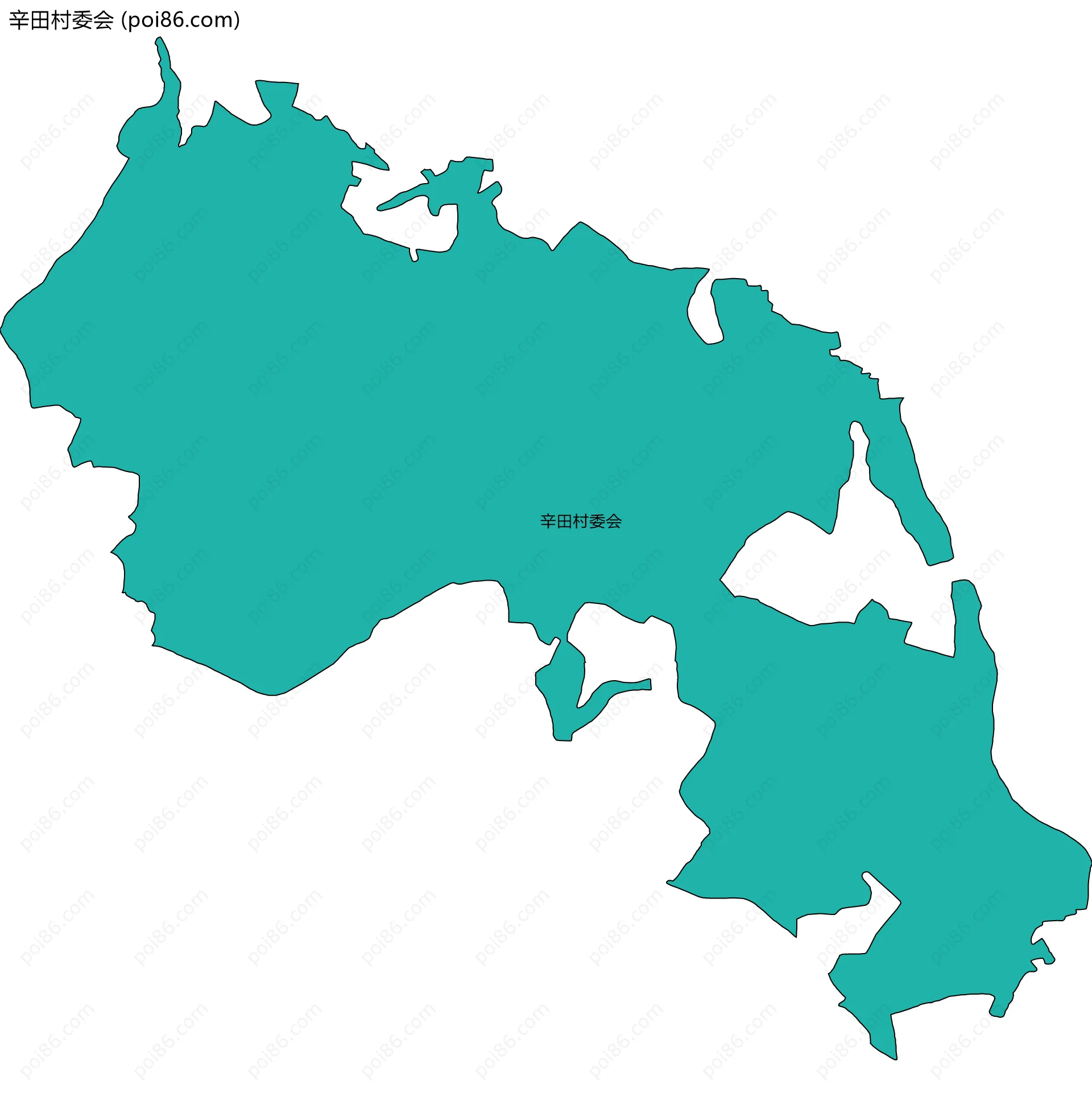 辛田村委会边界地图