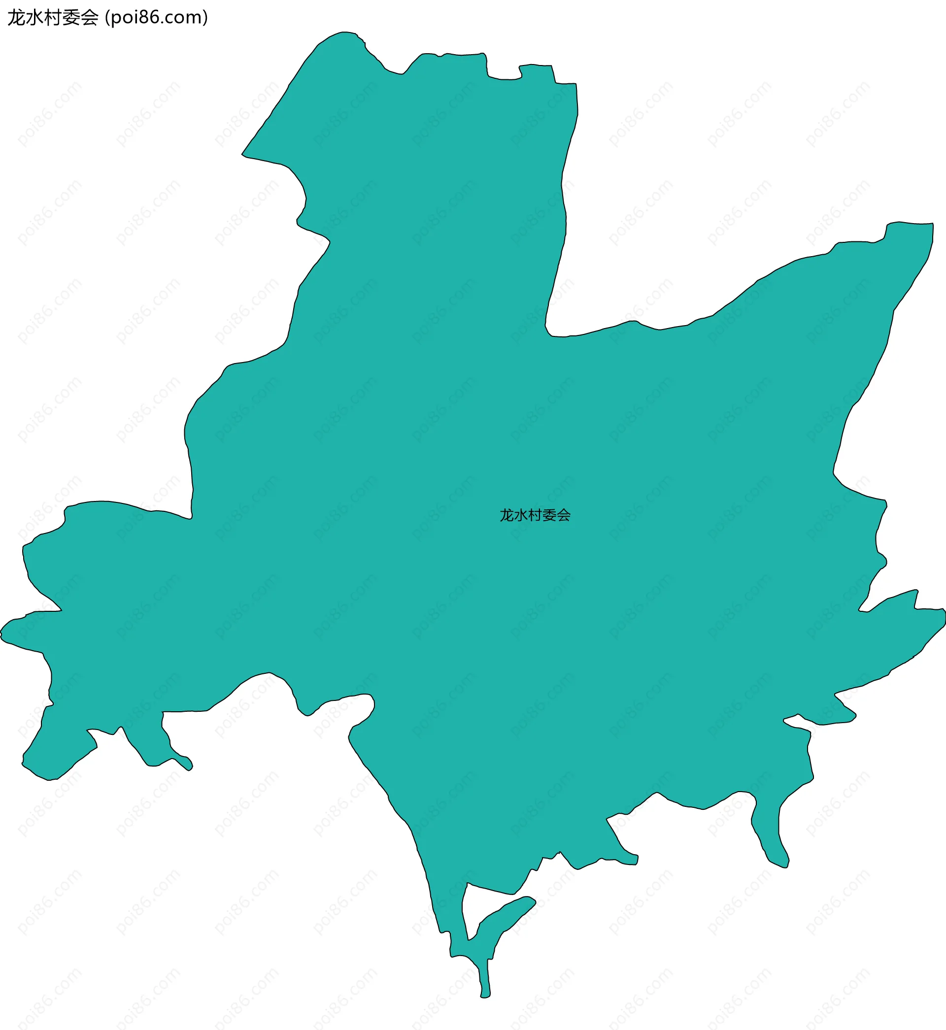 龙水村委会边界地图