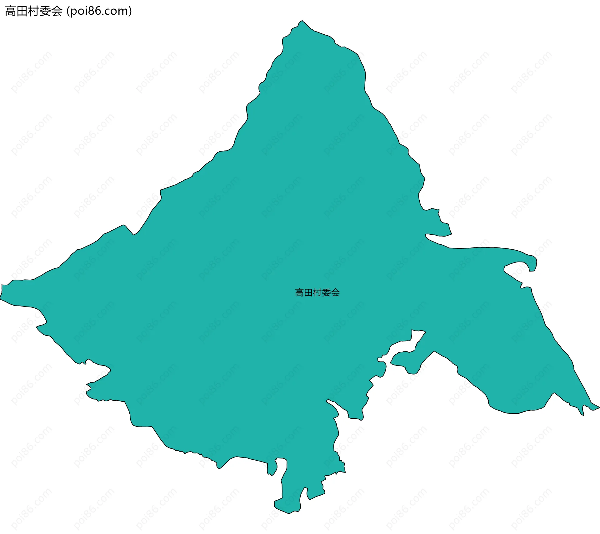 高田村委会边界地图