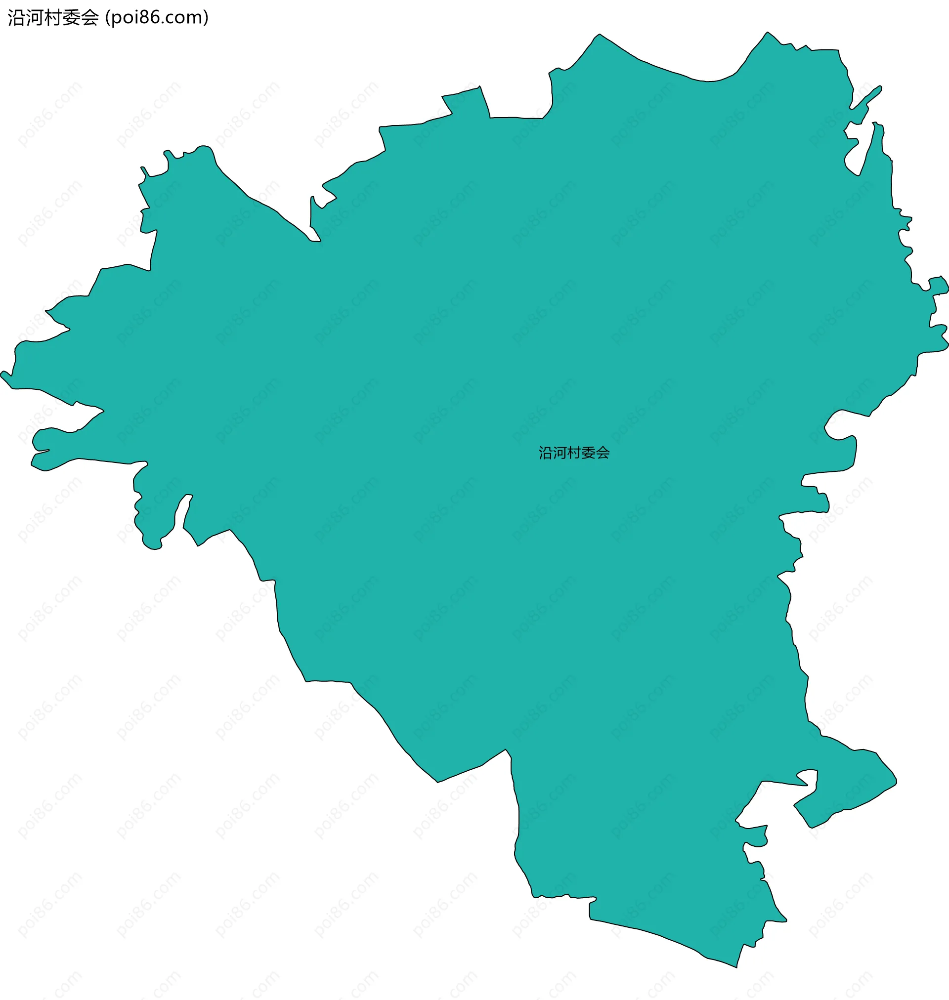 沿河村委会边界地图