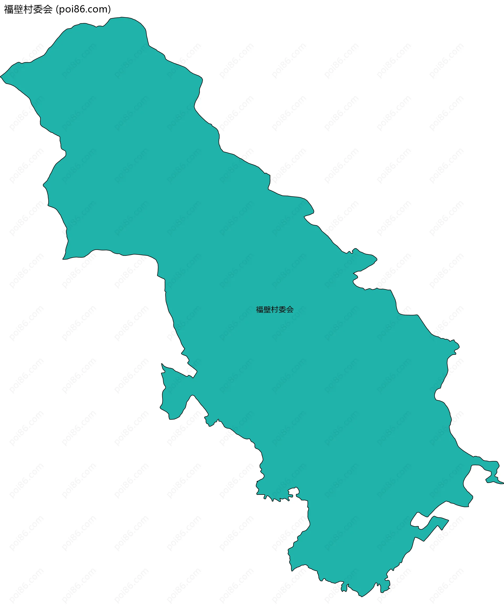 福壁村委会边界地图